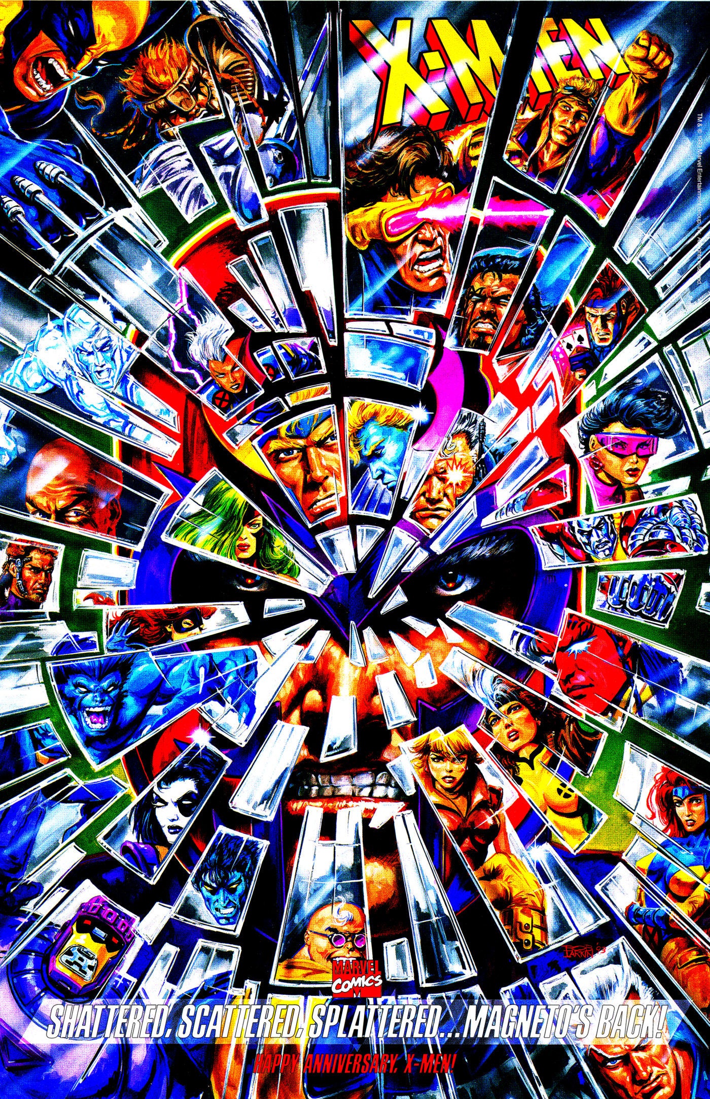 X-Men: Fatal Attractions Omnibus Bob Larkin Cover [New Printing, DM Only]