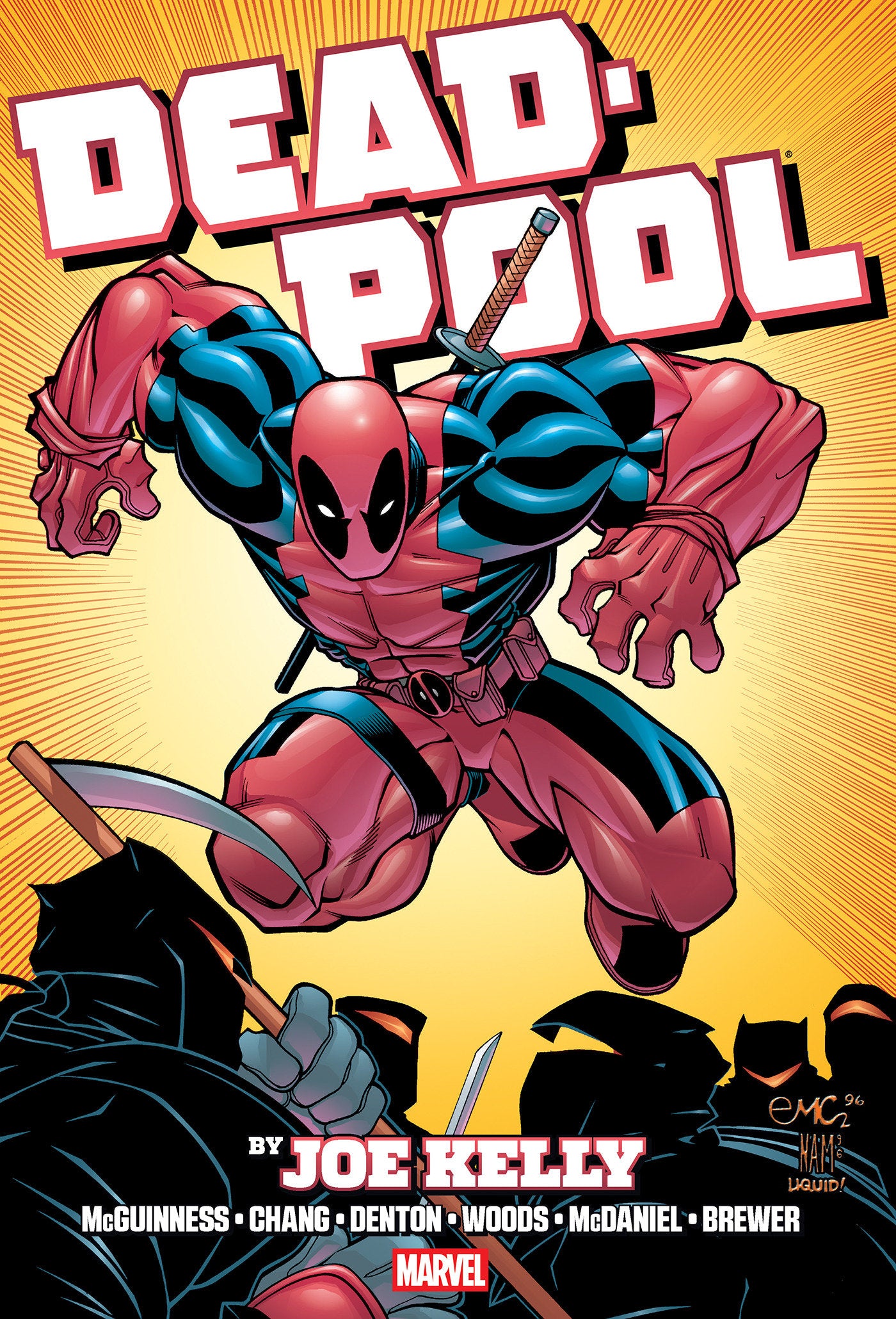 DEADPOOL BY JOE KELLY OMNIBUS ED MCGUINNESS NINJA COVER [NEW PRINTING, DM ONLY]