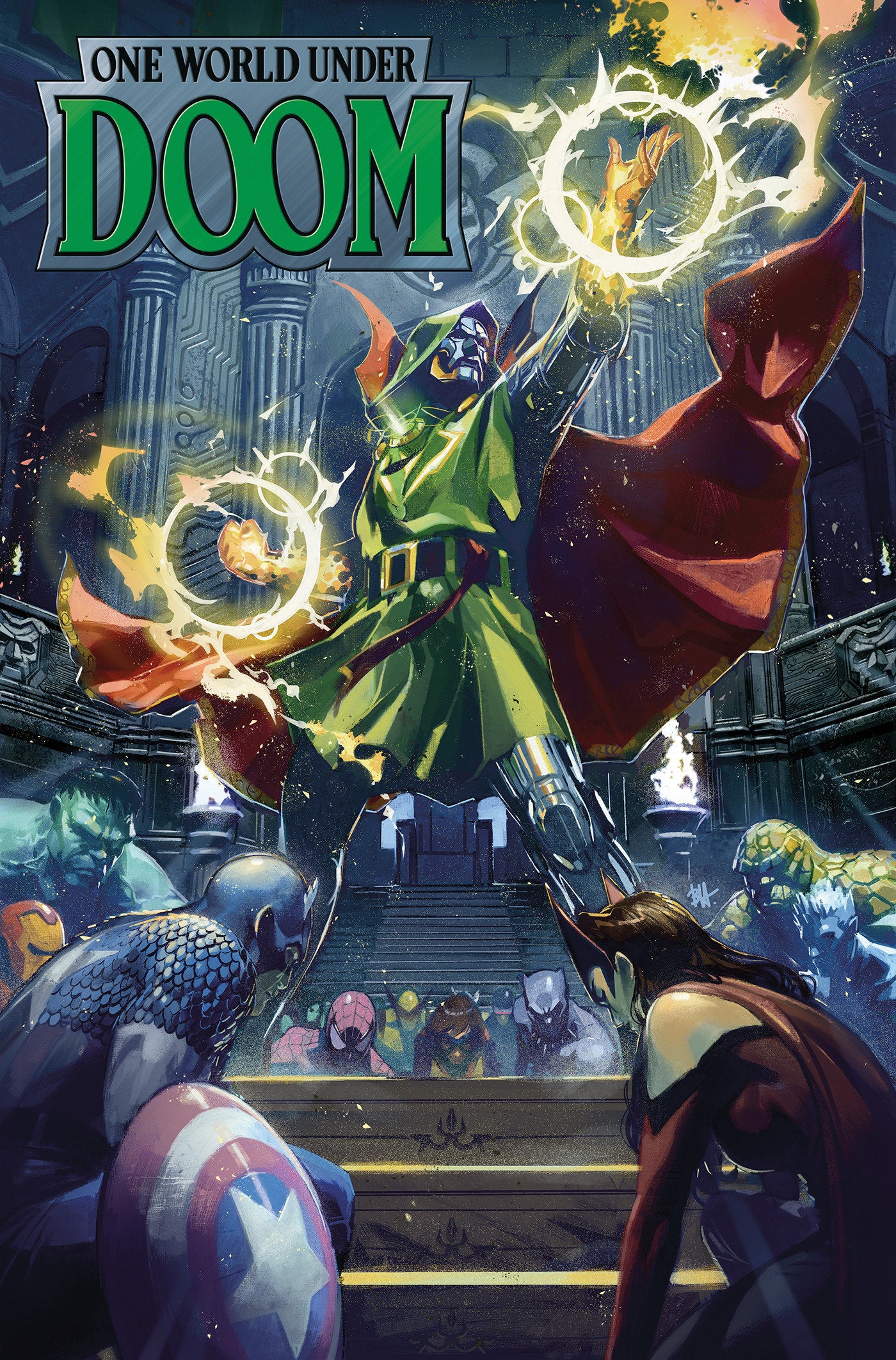 ONE WORLD UNDER DOOM OMNIBUS BEN HARVEY COVER