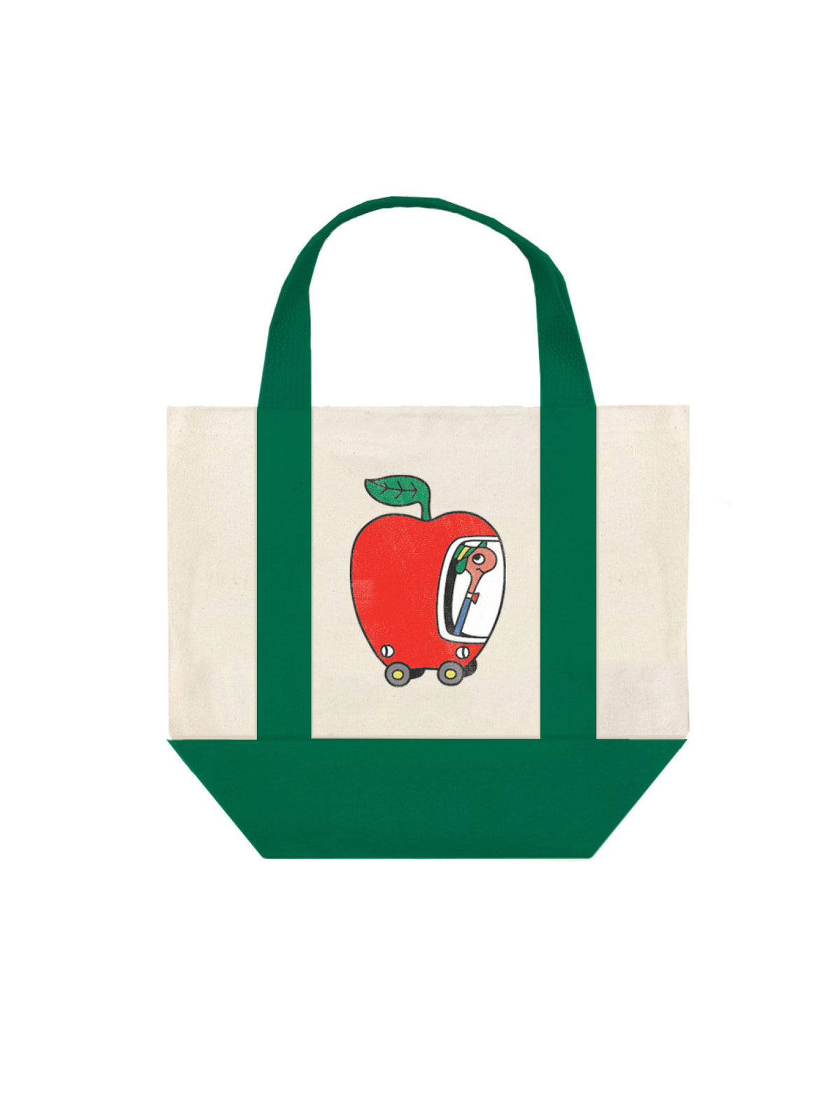 RICHARD SCARRY: LOWLY WORM APPLE CAR MINI MARKET TOTE BAG