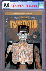 UNIVERSAL MONSTERS FRANKENSTEIN B&W SPECIAL #1 (OF 2) CVR A MICHAEL WALSH thumbnail