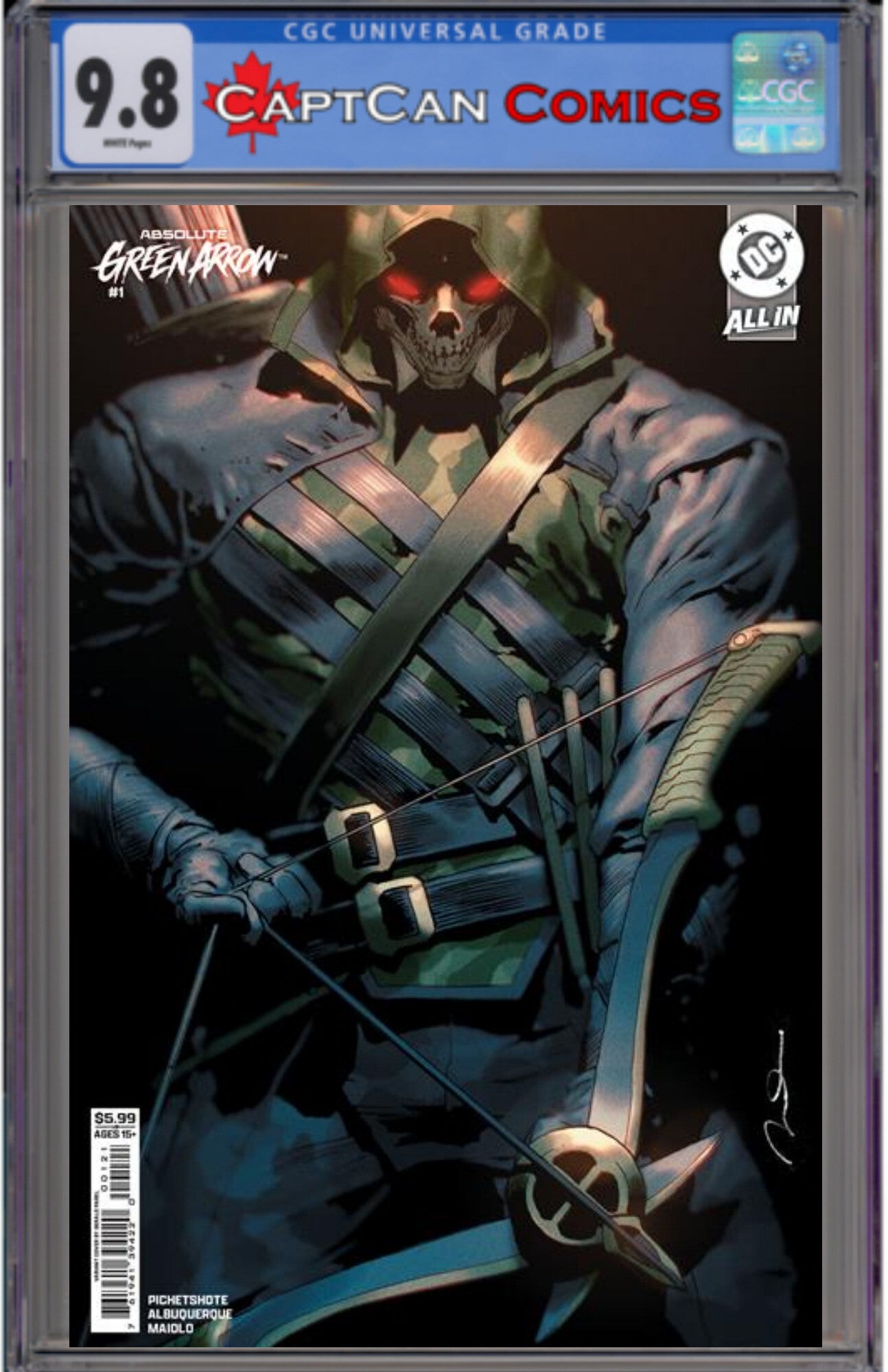 ABSOLUTE GREEN ARROW #1 (OF 6) CVR B GERALD PAREL CARD STOCK VAR