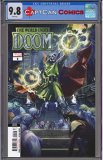 ONE WORLD UNDER DOOM #1 (OF 9) 2ND PTG BEN HARVEY VAR thumbnail