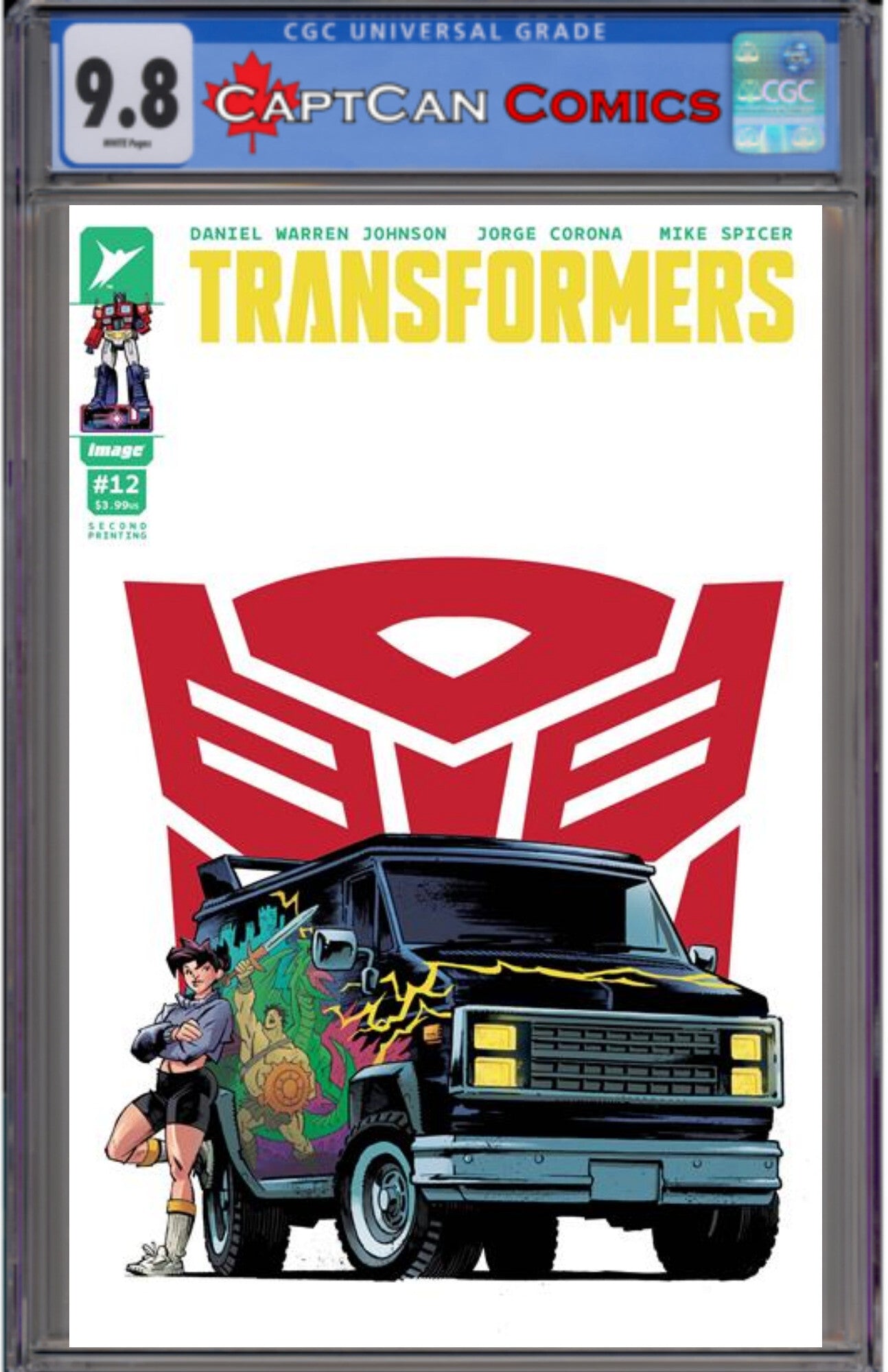TRANSFORMERS #12 2ND PTG CVR B JASON HOWARD AUTOBOT VAR