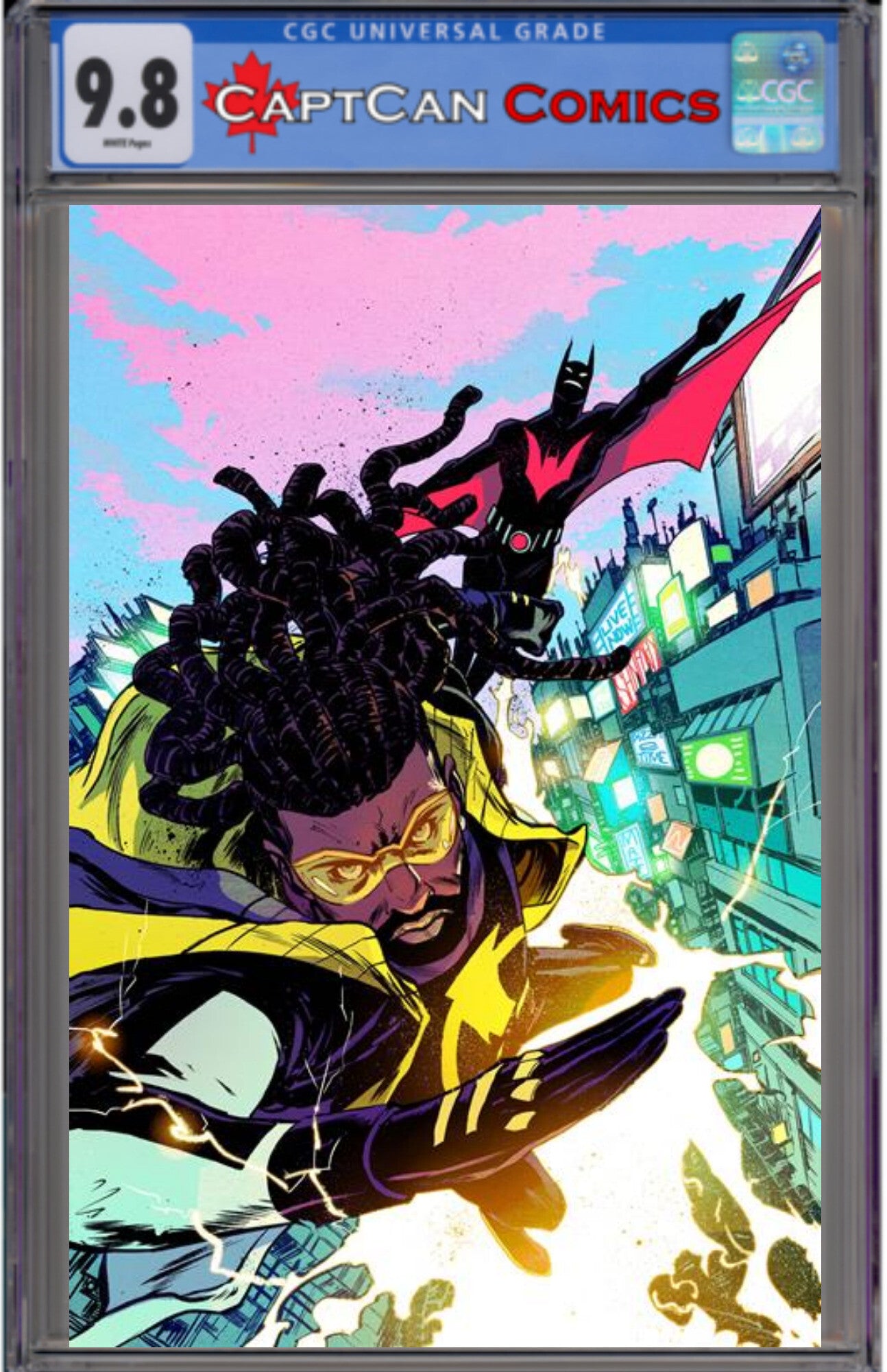 BATMAN STATIC BEYOND #3 (OF 6) CVR C SANFORD GREENE CARD STOCK VAR