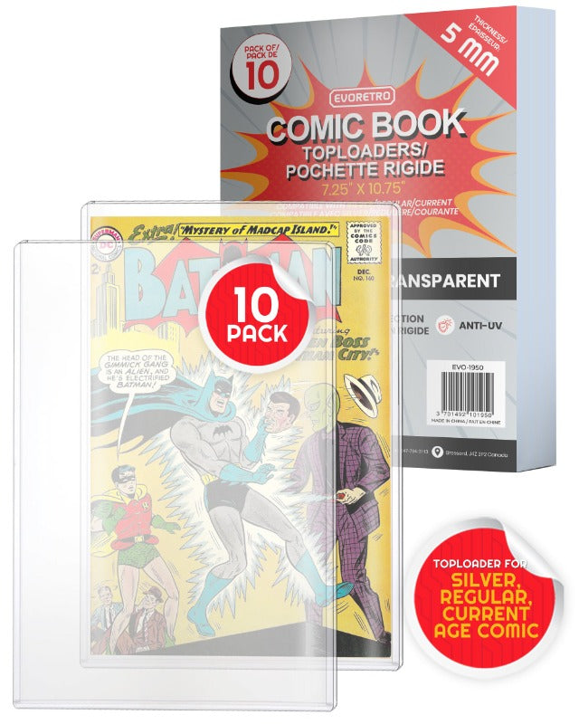 Comic Book Top Loader for Silver Age Comic - Comic Toploader -5MM