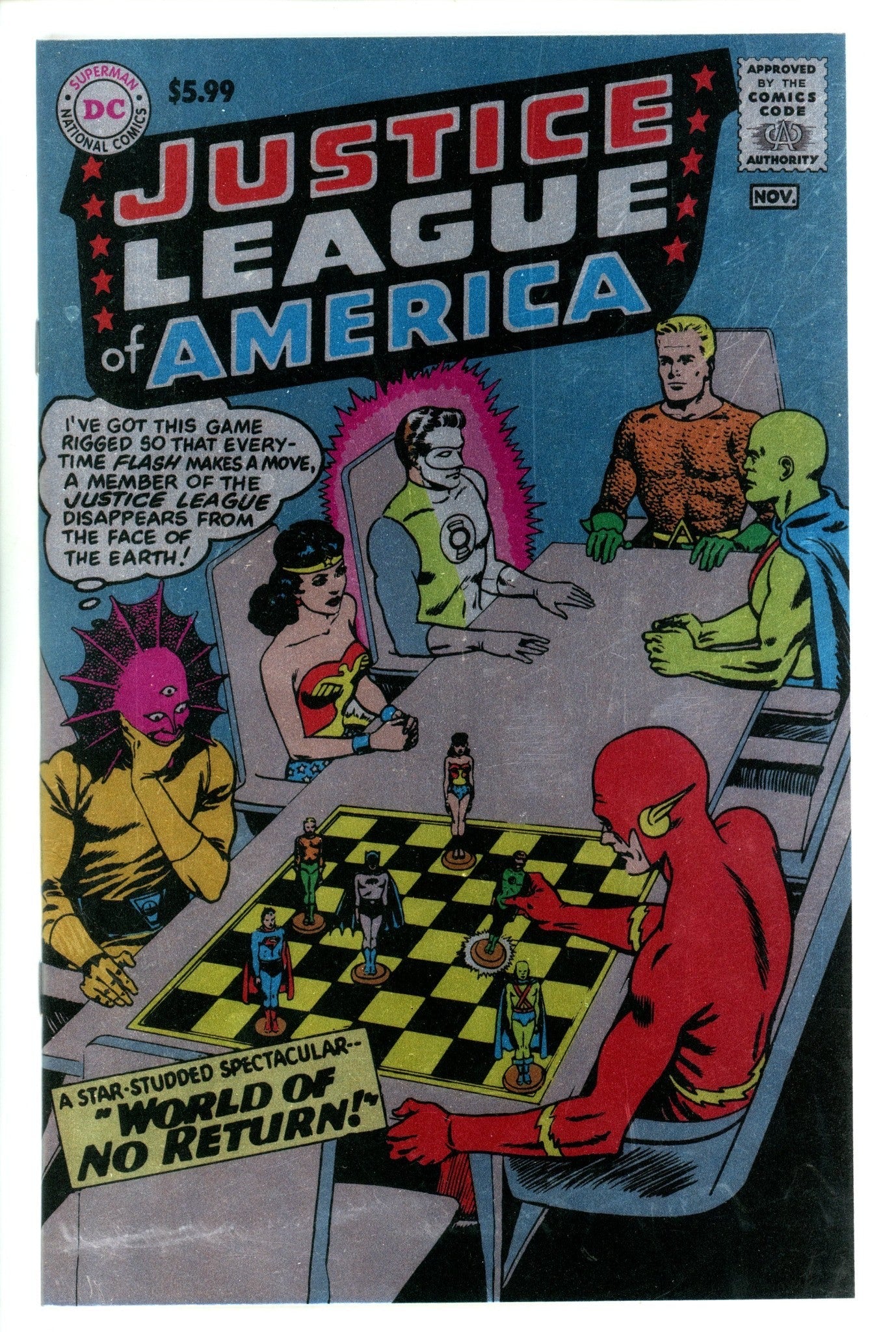 Justice League Of America Vol 1 1 Anderson Facsimile Foil Variant (2024)