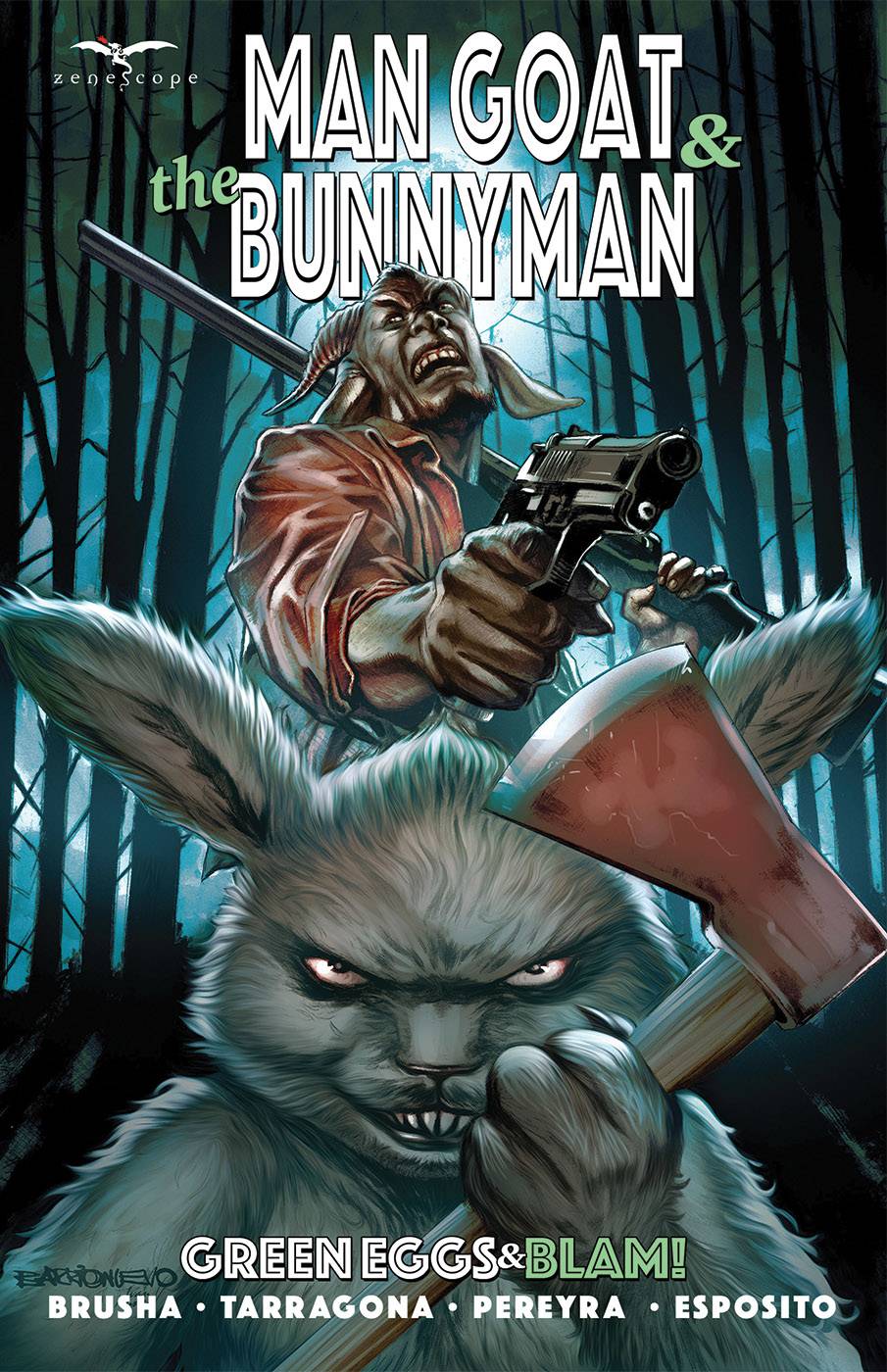 MAN GOAT AND BUNNYMAN GREEN EGGS & BLAM TP (MR) (C: 0-1-1)