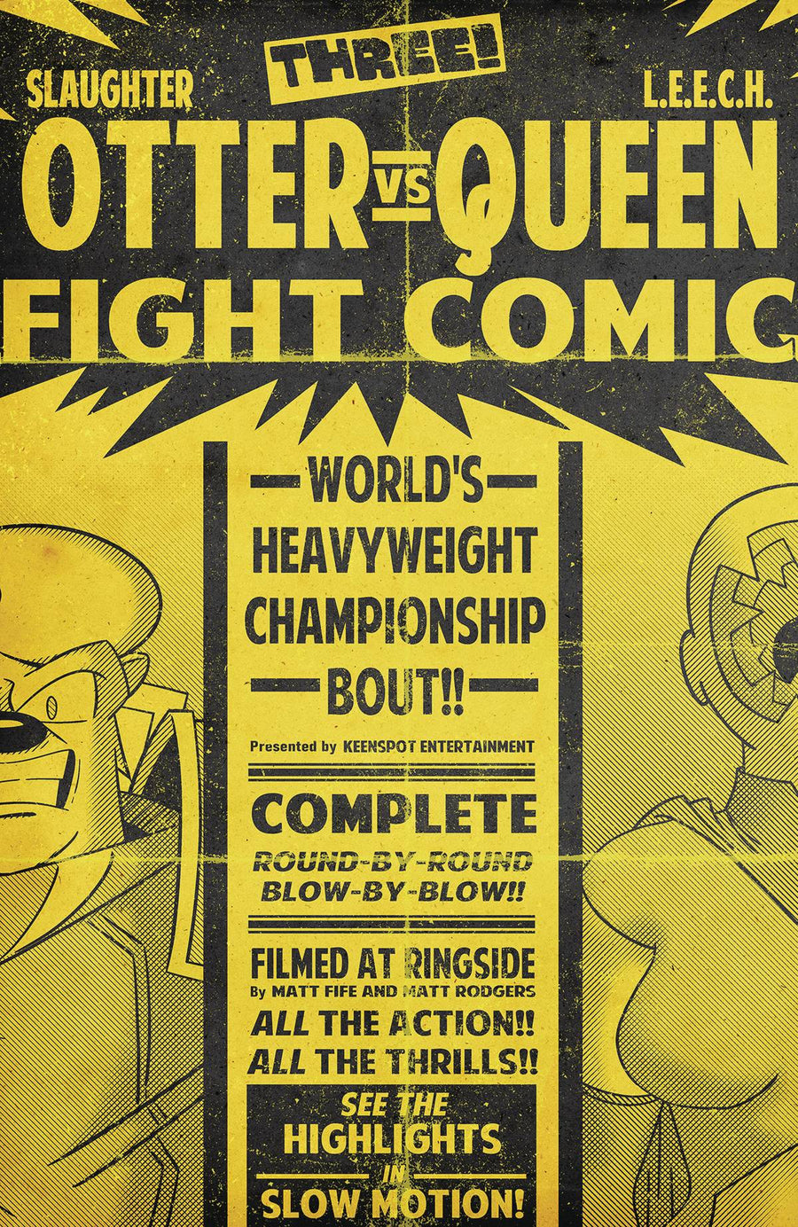 SLAUGHTER OTTER #3 CVR E FIGHT POSTER MATT RODGERS