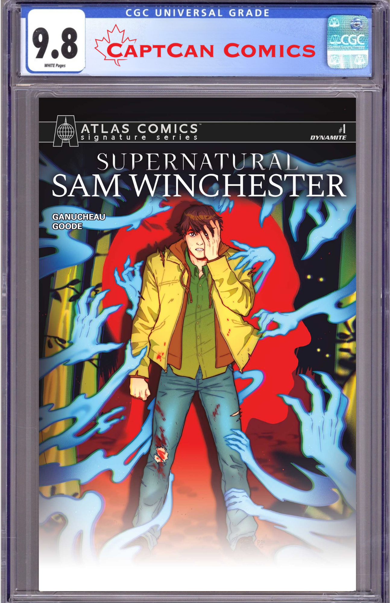 SUPERNATURAL SAM WINCHESTER #1 CVR G PAULINA GANUCHEAU ATLAS EDITION SIGNED BY PAULINA GANUCHEAU VAR