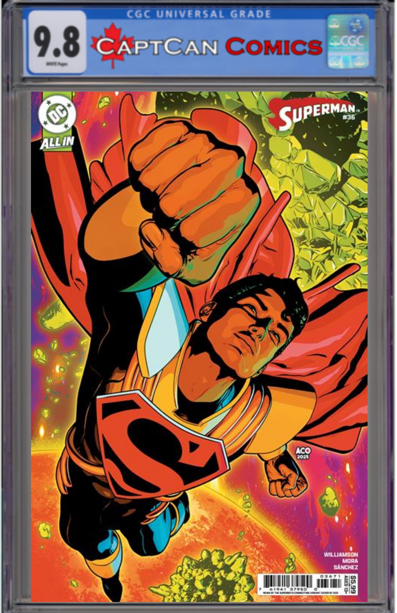 SUPERMAN #36 CVR G ACO REIGN OF THE SUPERBOYS CONNECTING CARD STOCK VAR