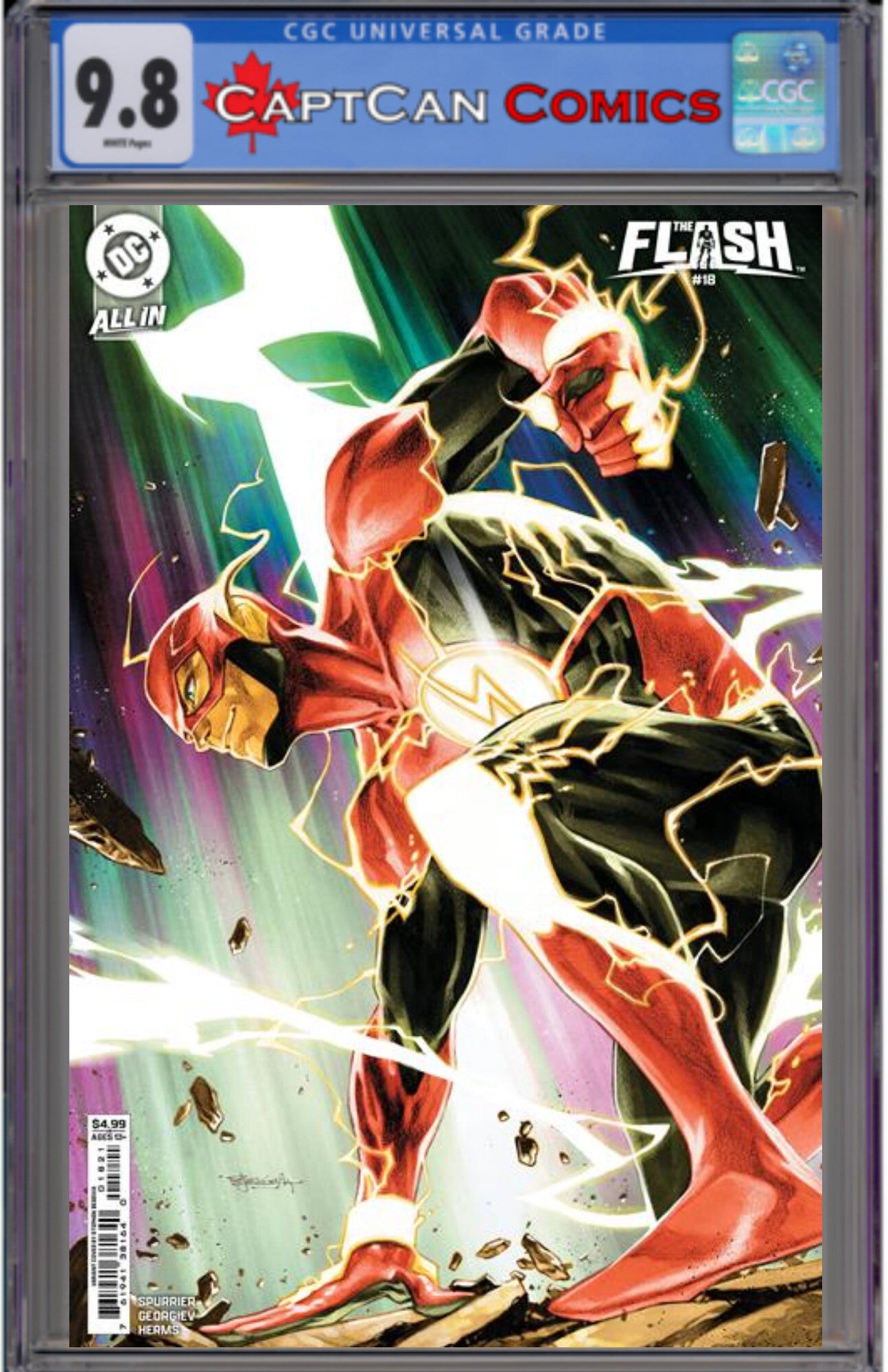 FLASH #18 CVR C STEPHEN SEGOVIA CARD STOCK VAR