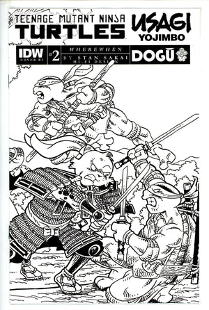 Teenage Mutant Ninja Turtles / Usagi Yojimbo Wherewhen 2 Sakai B&W Incentive Variant NM (2023)