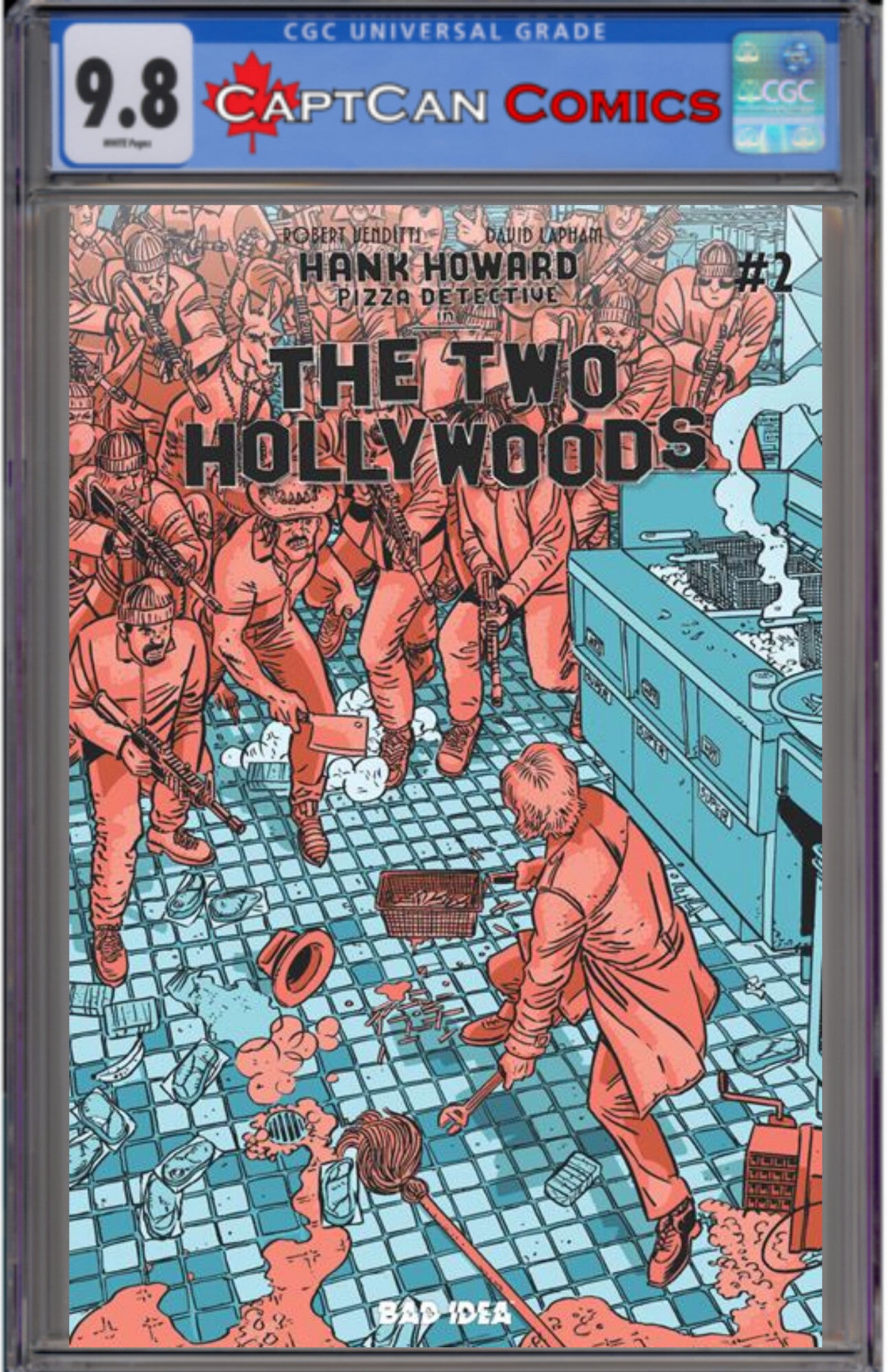 HANK HOWARD PIZZA DETECTIVE THE TWO HOLLYWOODS #2 (OF 2) CVR B DAVID LAPHAM VAR