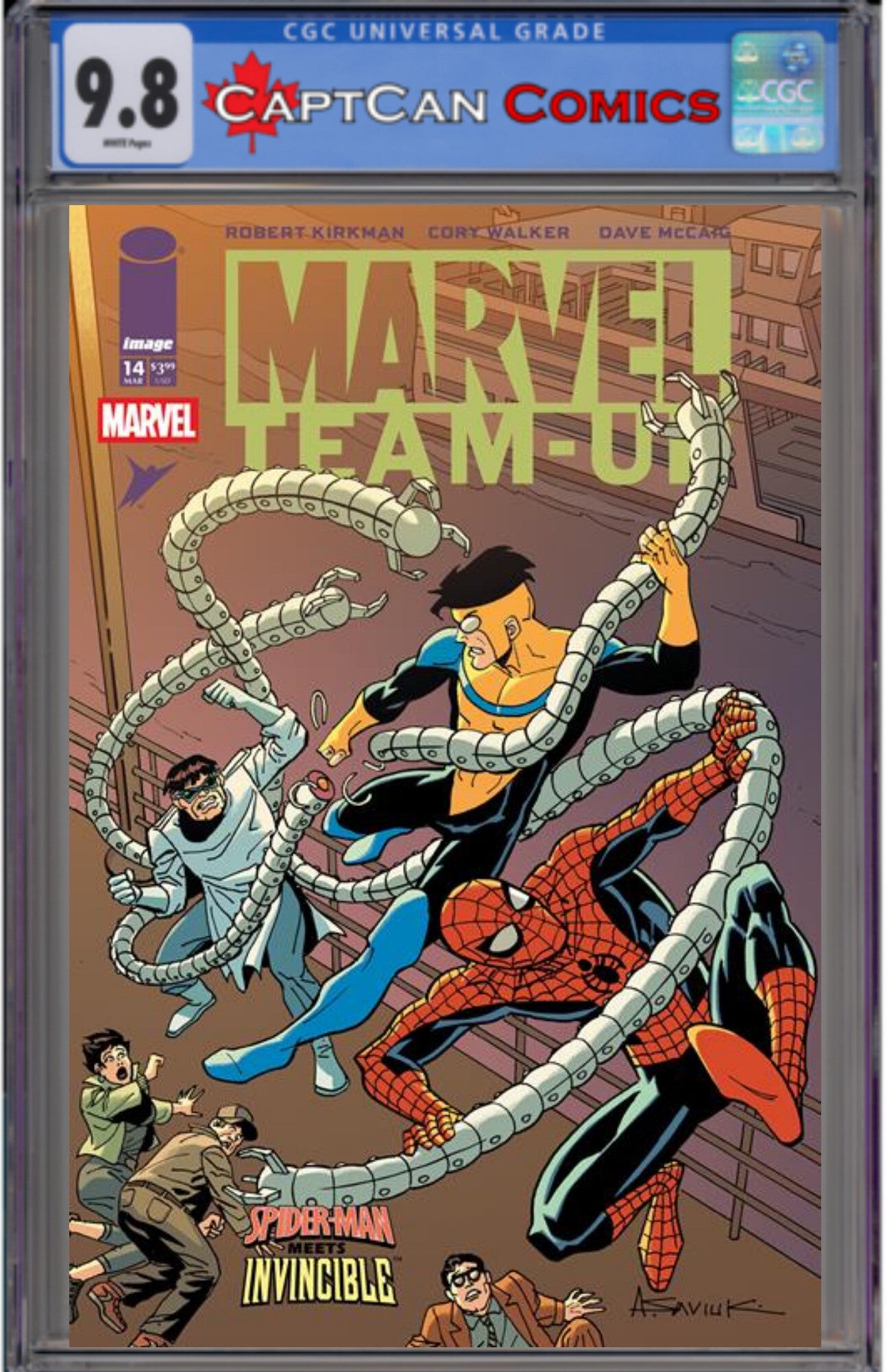 MARVEL TEAMUP #14 FACSIMILE EDITION CVR F ALEX SAVIUK & DAVE MCCAIG VAR