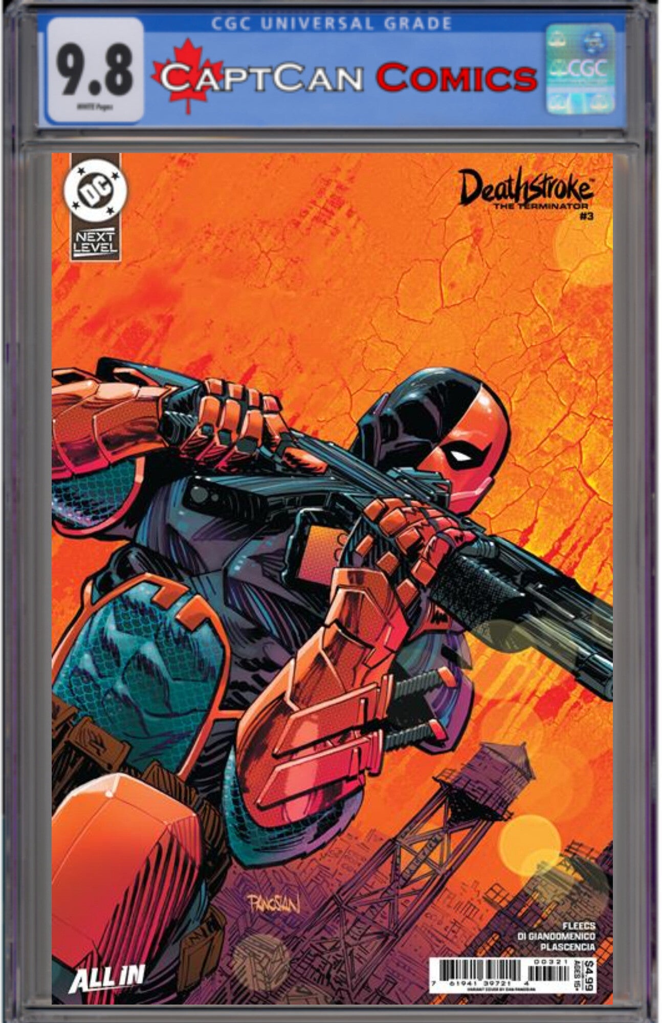 DEATHSTROKE THE TERMINATOR #3 CVR B DAN PANOSIAN CARD STOCK VAR