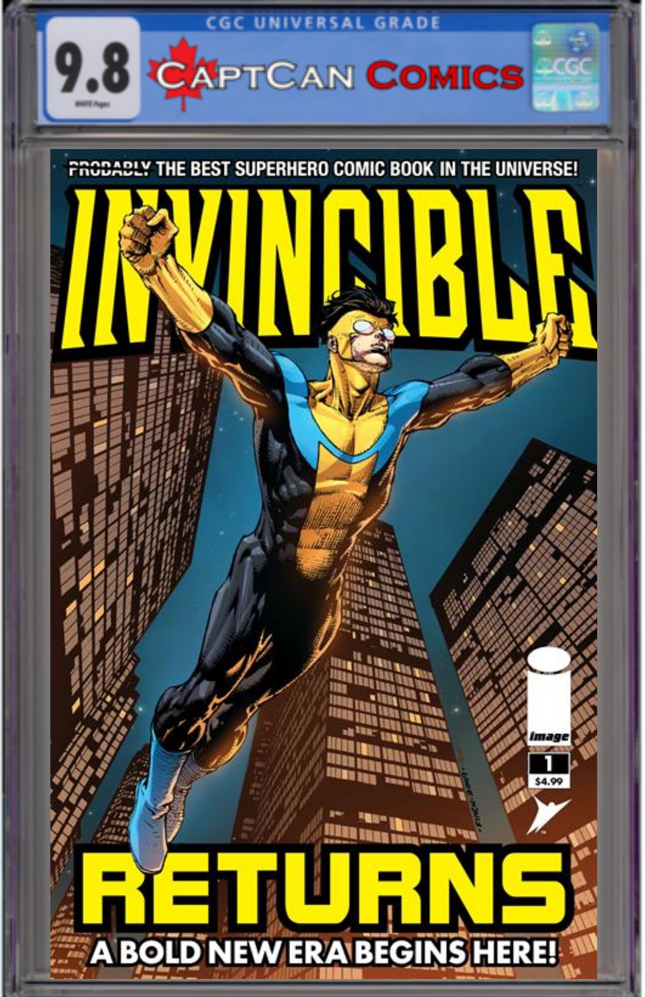 INVINCIBLE RETURNS FACSIMILE EDITION #1 CVR A DAVID FINCH & FCO PLASCENCIA
