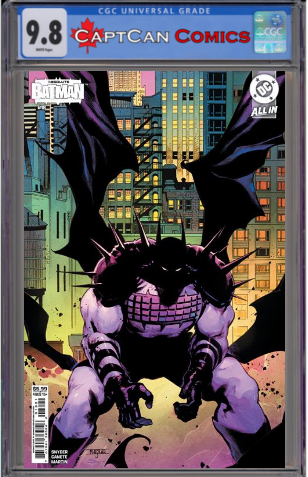 ABSOLUTE BATMAN #18 CVR B MAHMUD ASRAR CARD STOCK VAR
