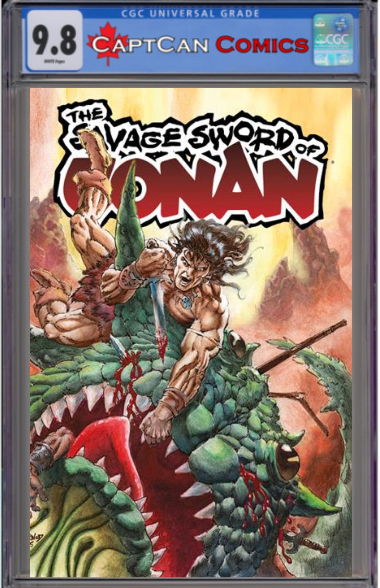 SAVAGE SWORD OF CONAN #12 CVR B GEOF ISHERWOOD VAR (MR)