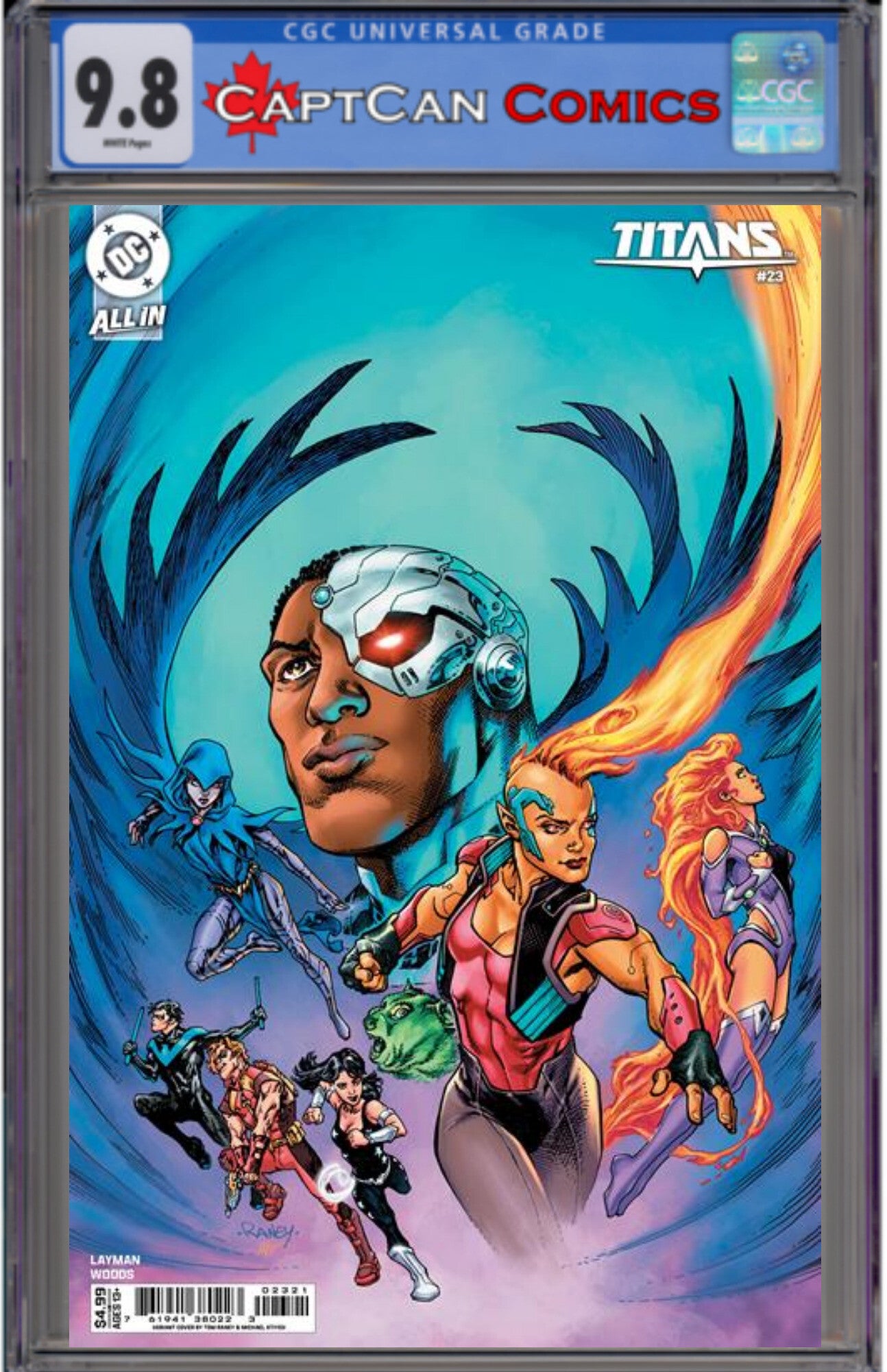 TITANS #23 CVR B TOM RANEY CARD STOCK VAR