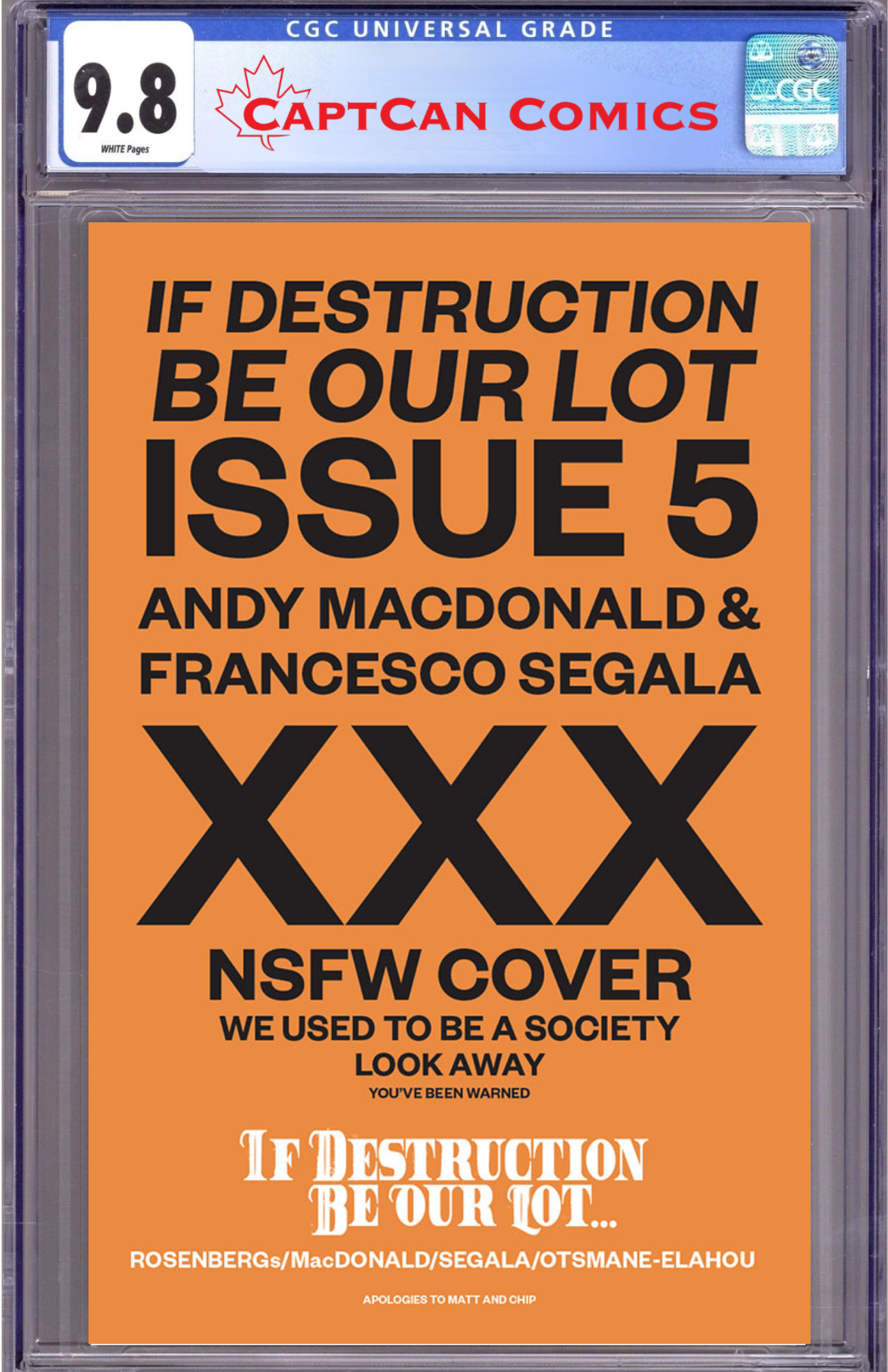 IF DESTRUCTION BE OUR LOT #5 CVR C ANDY MACDONALD & FRANCESCO SEGALA NSFW POLYBAGGED VAR (MR)