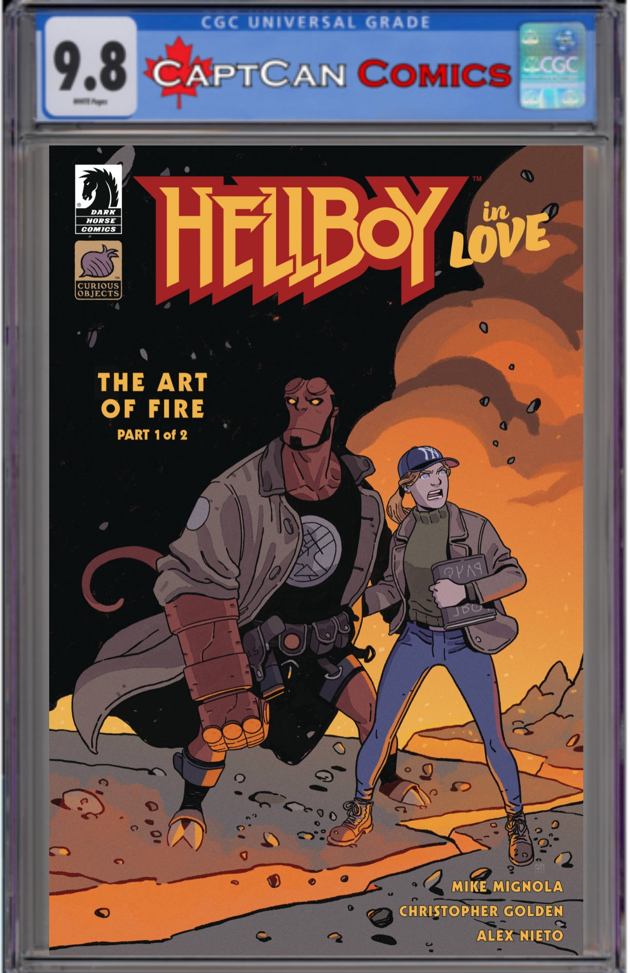 HELLBOY IN LOVE ART OF FIRE #1