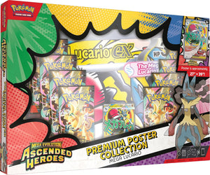 Pokemon Ascended Heroes Poster Collection Lucario Box, Sealed (2026)