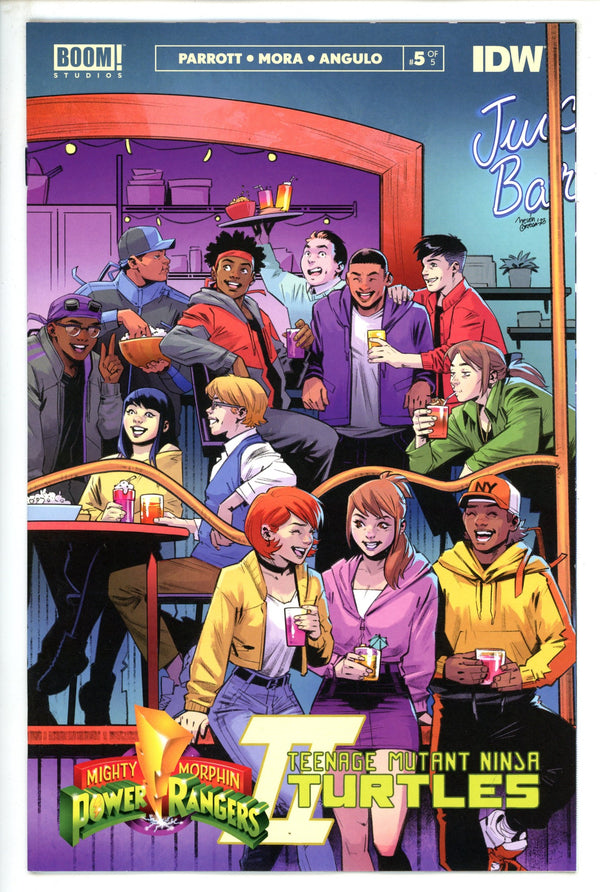 Mighty Morphin Power Rangers / Teenage Mutant Ninja Turtles II 5 Ortega Incentive Variant NM+ (2023)