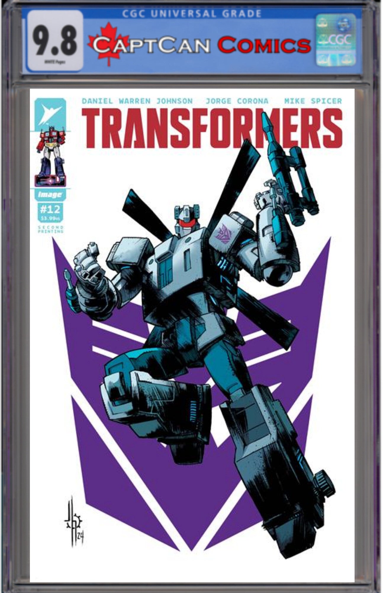 TRANSFORMERS #12 2ND PTG CVR A JASON HOWARD DECEPTICON