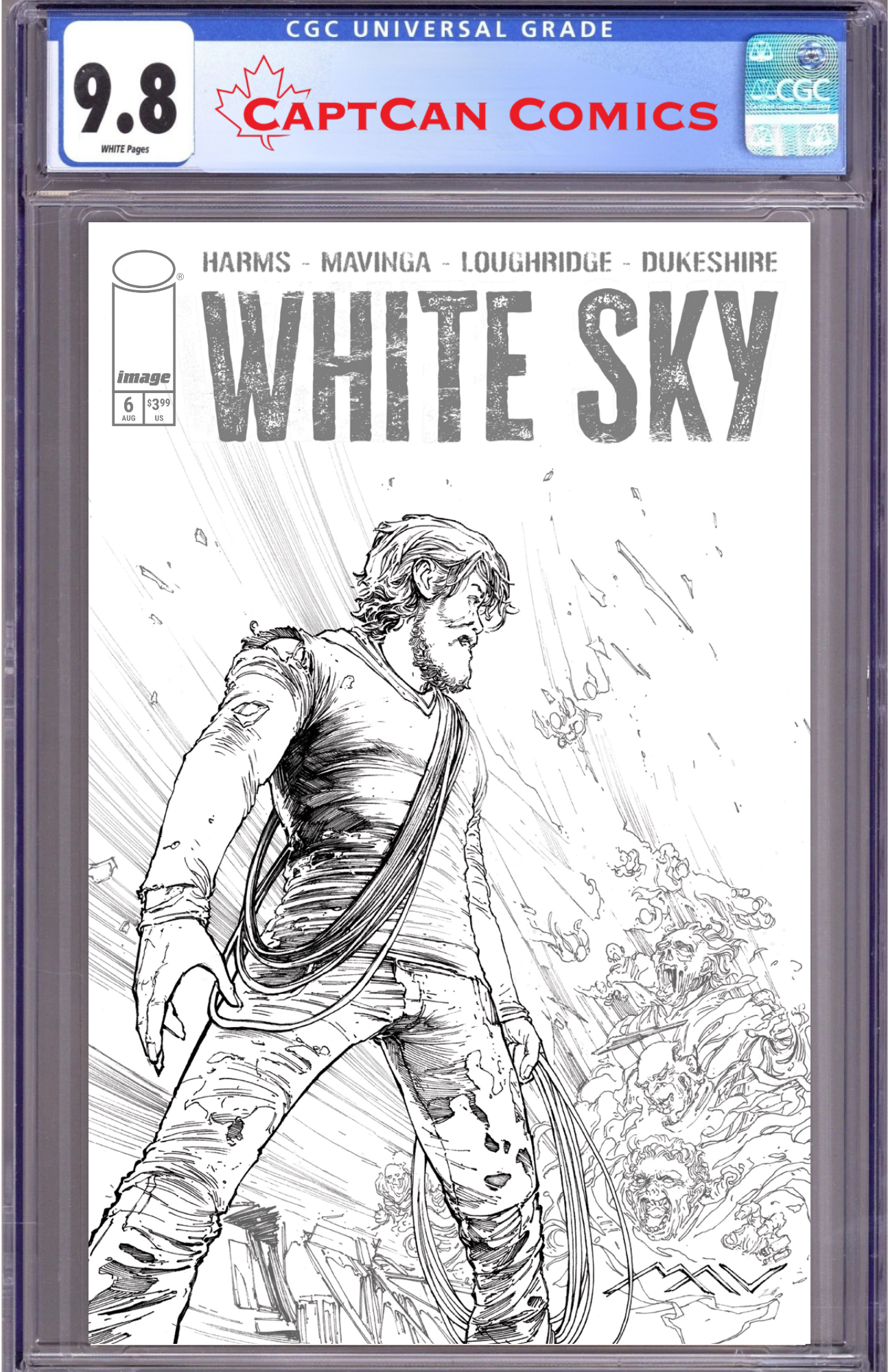 WHITE SKY #6 CVR C JP MAVINGA B&W VAR (MR)