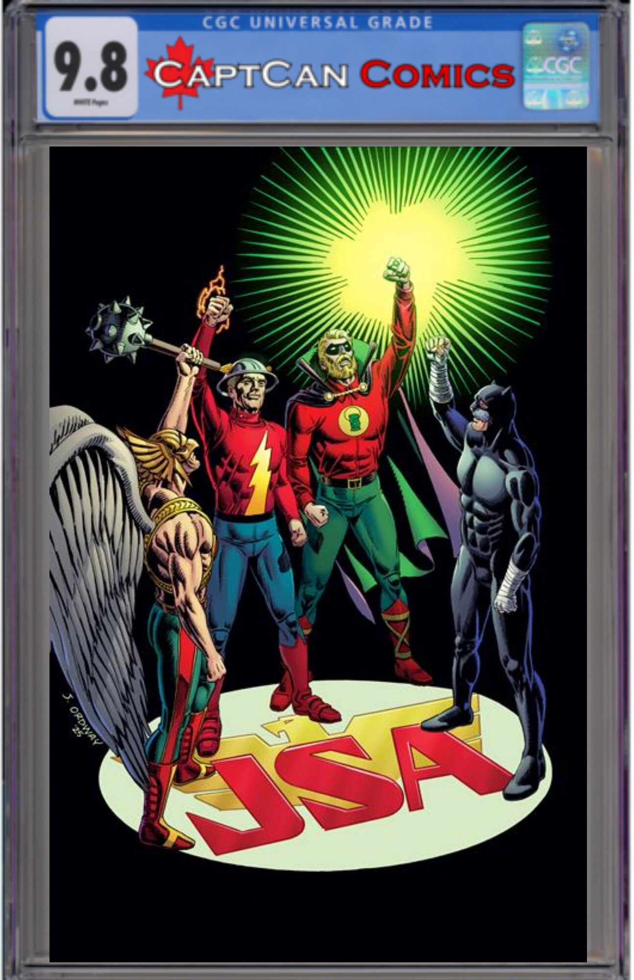 JSA #7 CVR C JERRY ORDWAY CARD STOCK VAR