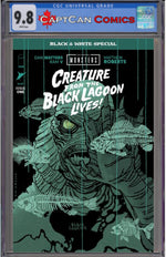 UNIVERSAL MONSTERS CREATURE FROM THE BLACK LAGOON LIVES BLACK & WHITE SPECIAL #1 (OF 2) CVR B MARK CHIARELLO VAR thumbnail