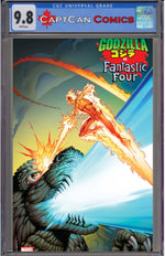 GODZILLA VS FANTASTIC FOUR #1 MARK BAGLEY FOIL VAR thumbnail