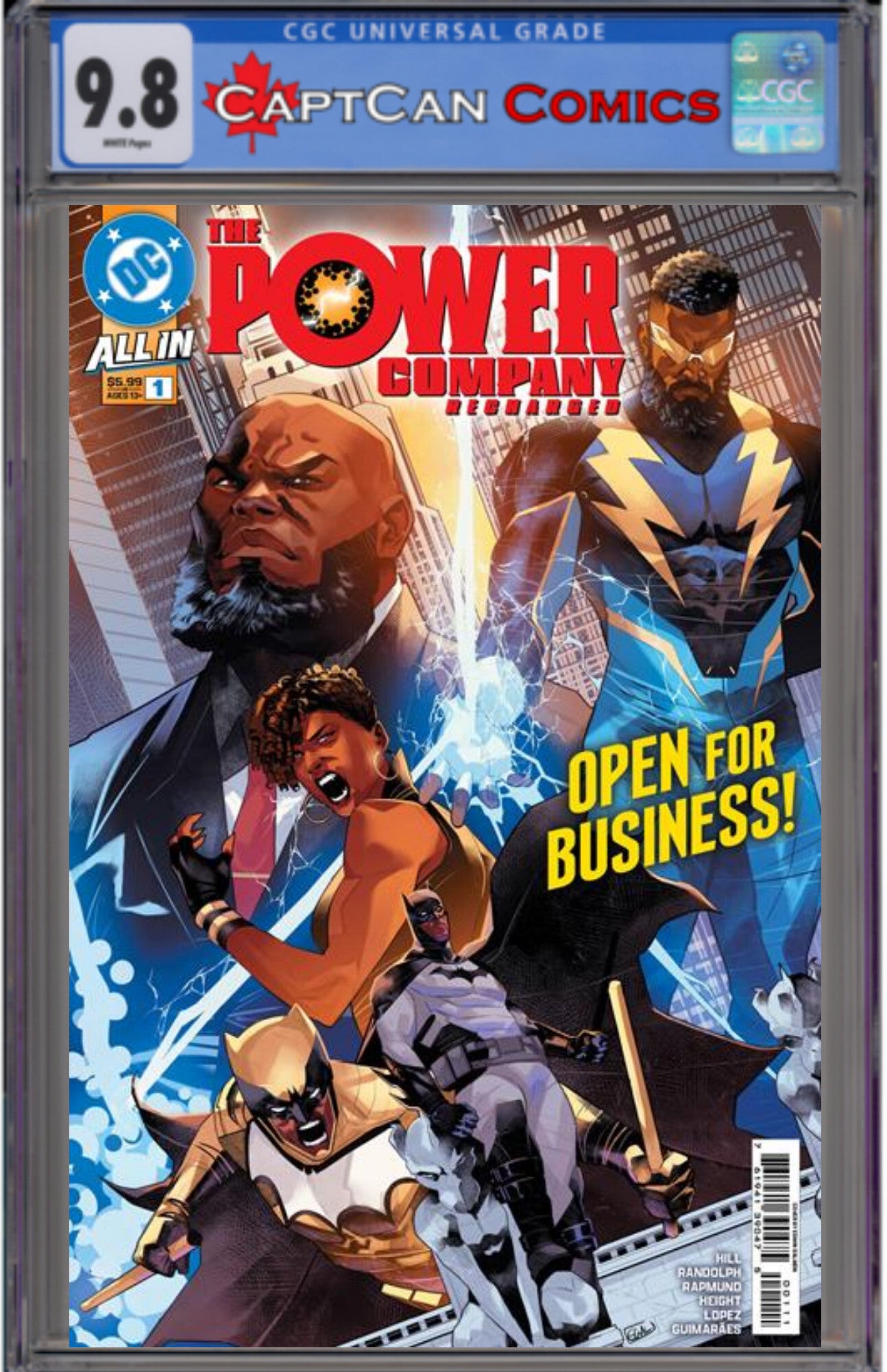 POWER COMPANY RECHARGED #1 (ONE SHOT) CVR A EDWIN GALMON