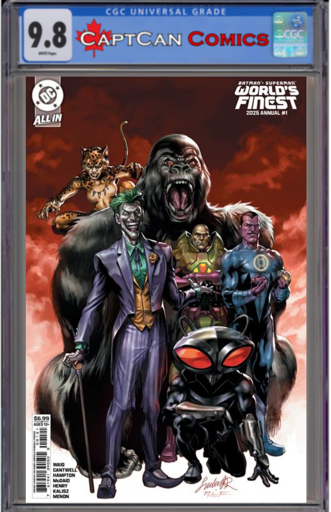 BATMAN SUPERMAN WORLDS FINEST 2025 ANNUAL #1 (ONE SHOT) CVR C SALVADOR LARROCA CARD STOCK VAR (WE ARE YESTERDAY)