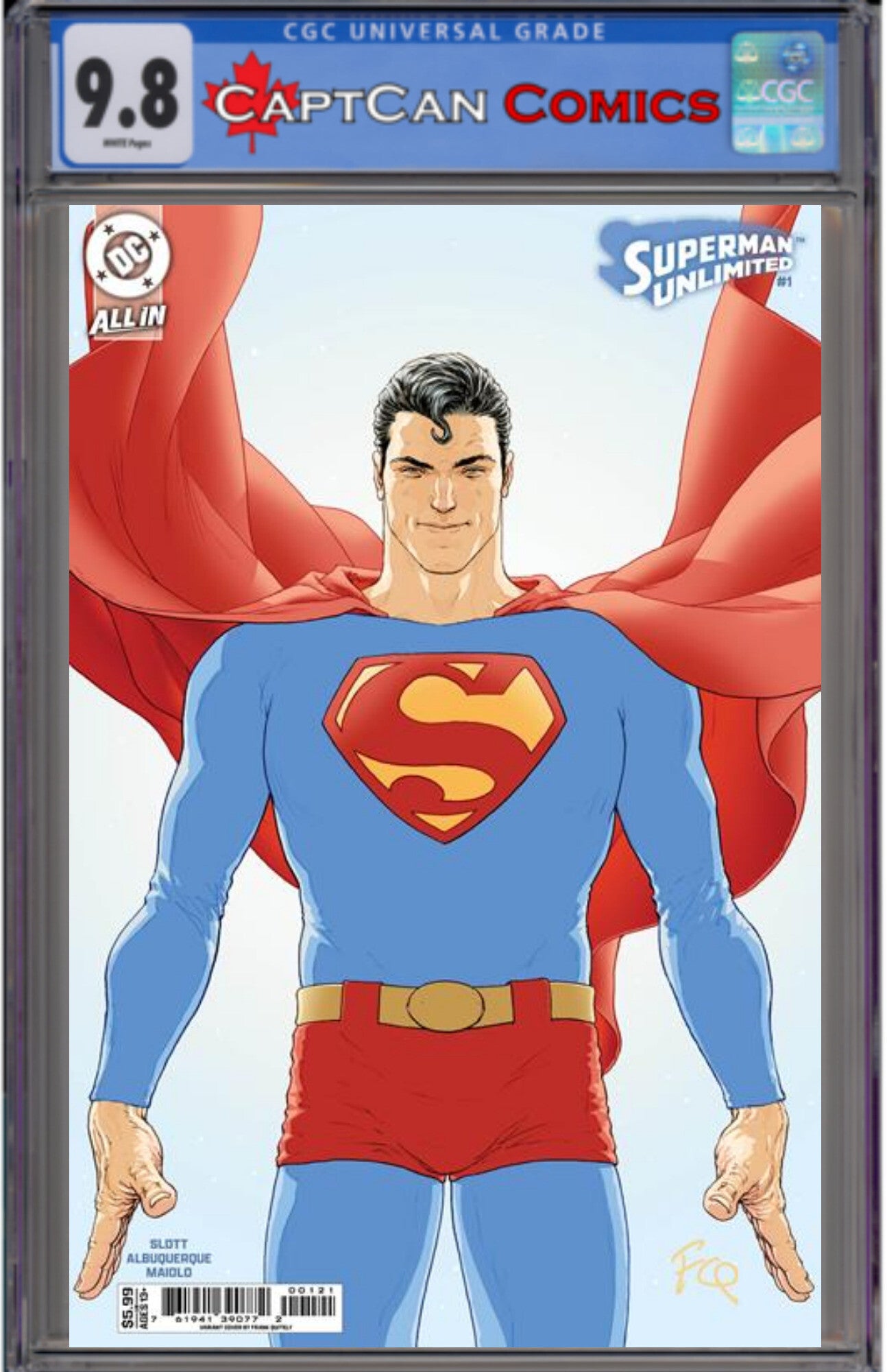 SUPERMAN UNLIMITED #1 CVR B FRANK QUITELY CARD STOCK VAR
