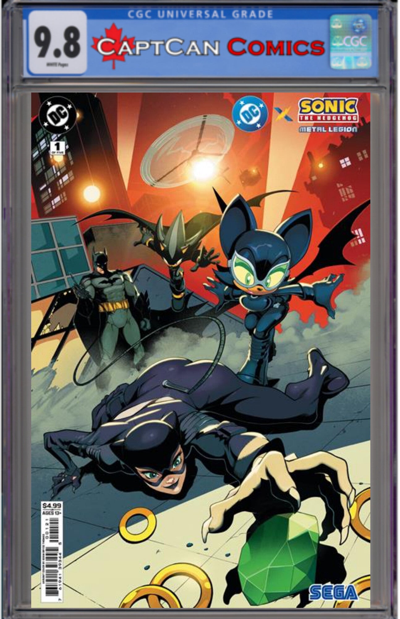 DC X SONIC THE HEDGEHOG THE METAL LEGION #1 (OF 5) CVR B ADAM BRYCE THOMAS CARD STOCK VAR