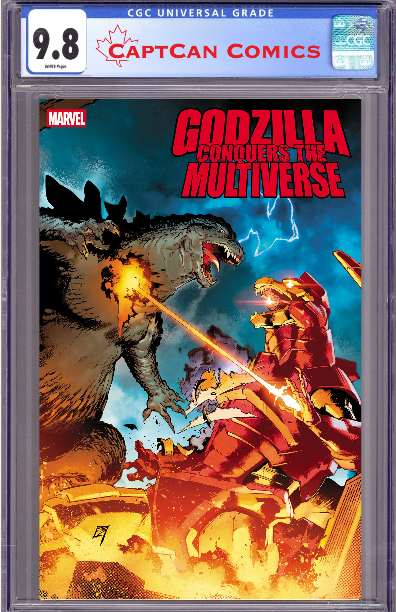 GODZILLA CONQUERS THE MULTIVERSE #2 C.F. VILLA HEISEI VS MARVEL VARIANT