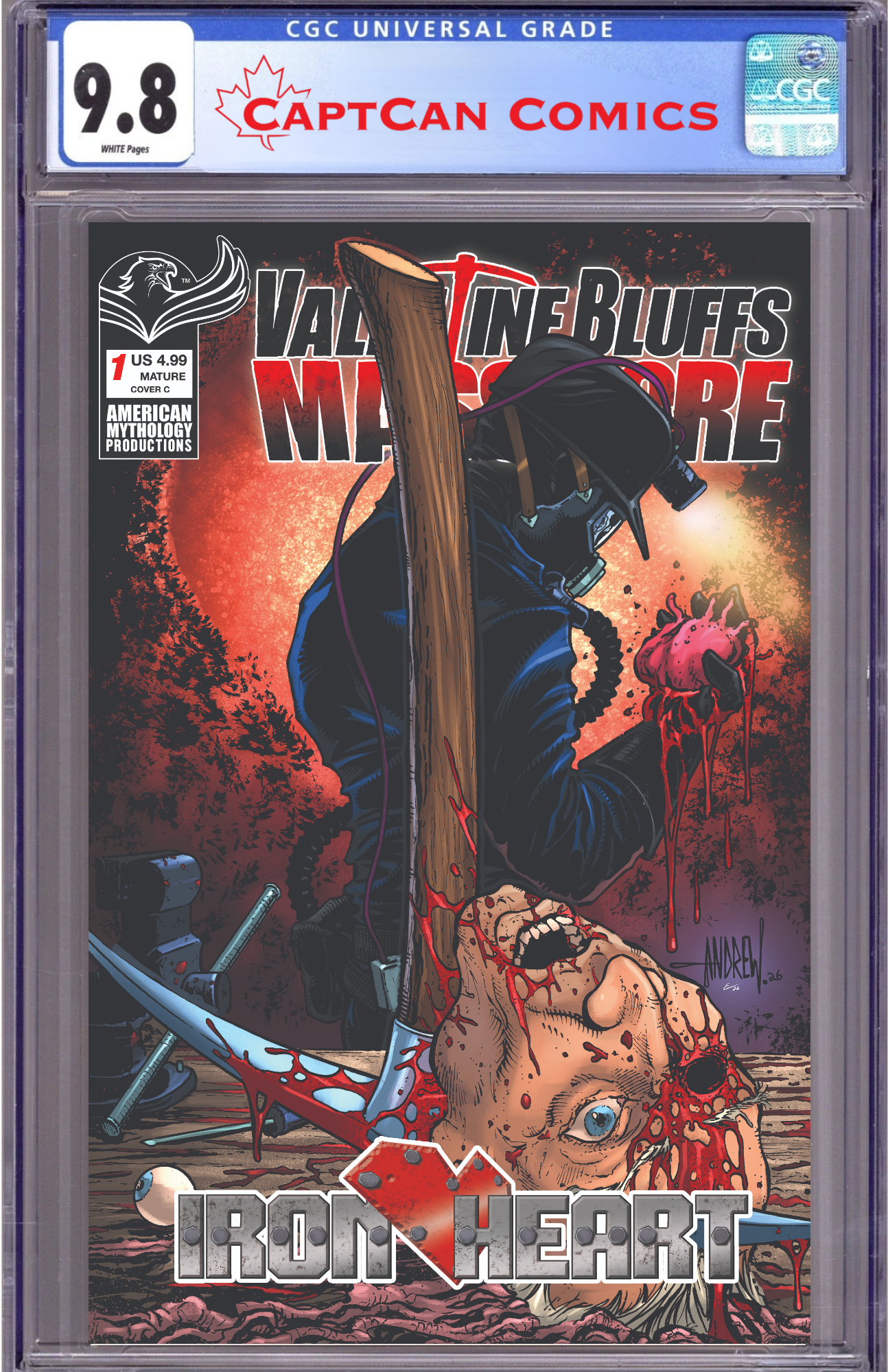 VALENTINE BLUFFS MASSACRE IRON HEART #1 (OF 2) CVR C ANDREW MANGUM VAR (MR)