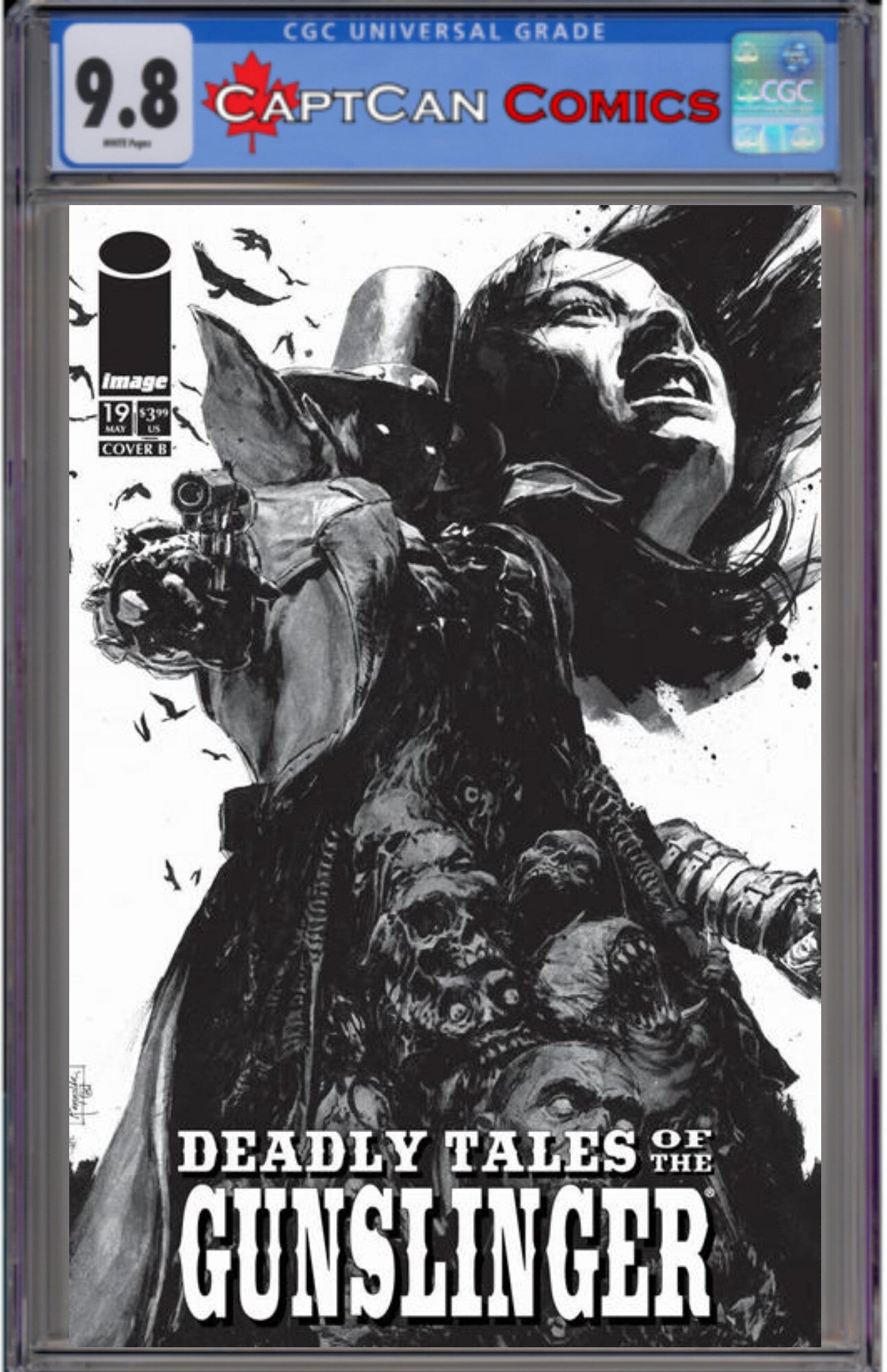 DEADLY TALES OF THE GUNSLINGER SPAWN #19 CVR B PATRIC REYNOLDS B&W VAR