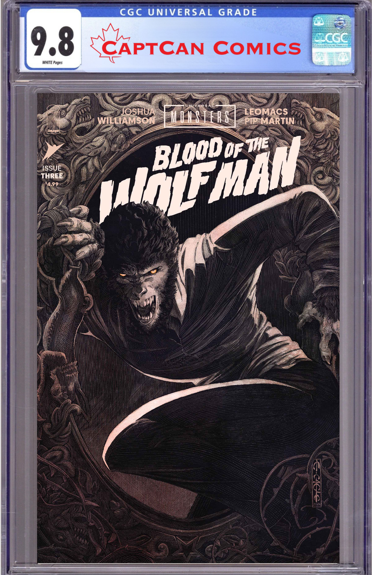UNIVERSAL MONSTERS BLOOD OF THE WOLF MAN #3 (OF 4) CVR B EVAN CAGLE VAR