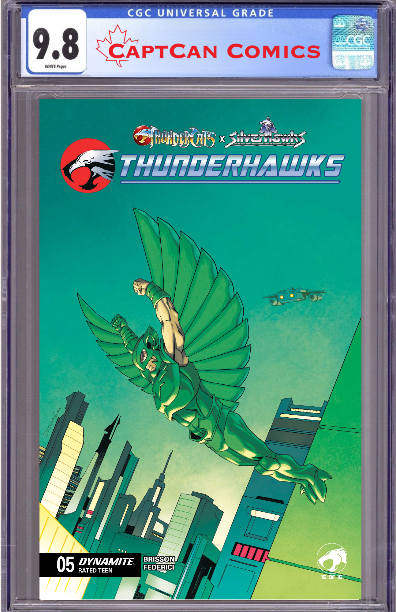 THUNDERCATS X SILVERHAWKS THUNDERHAWKS #5 CVR B DECLAN SHALVEY VAR
