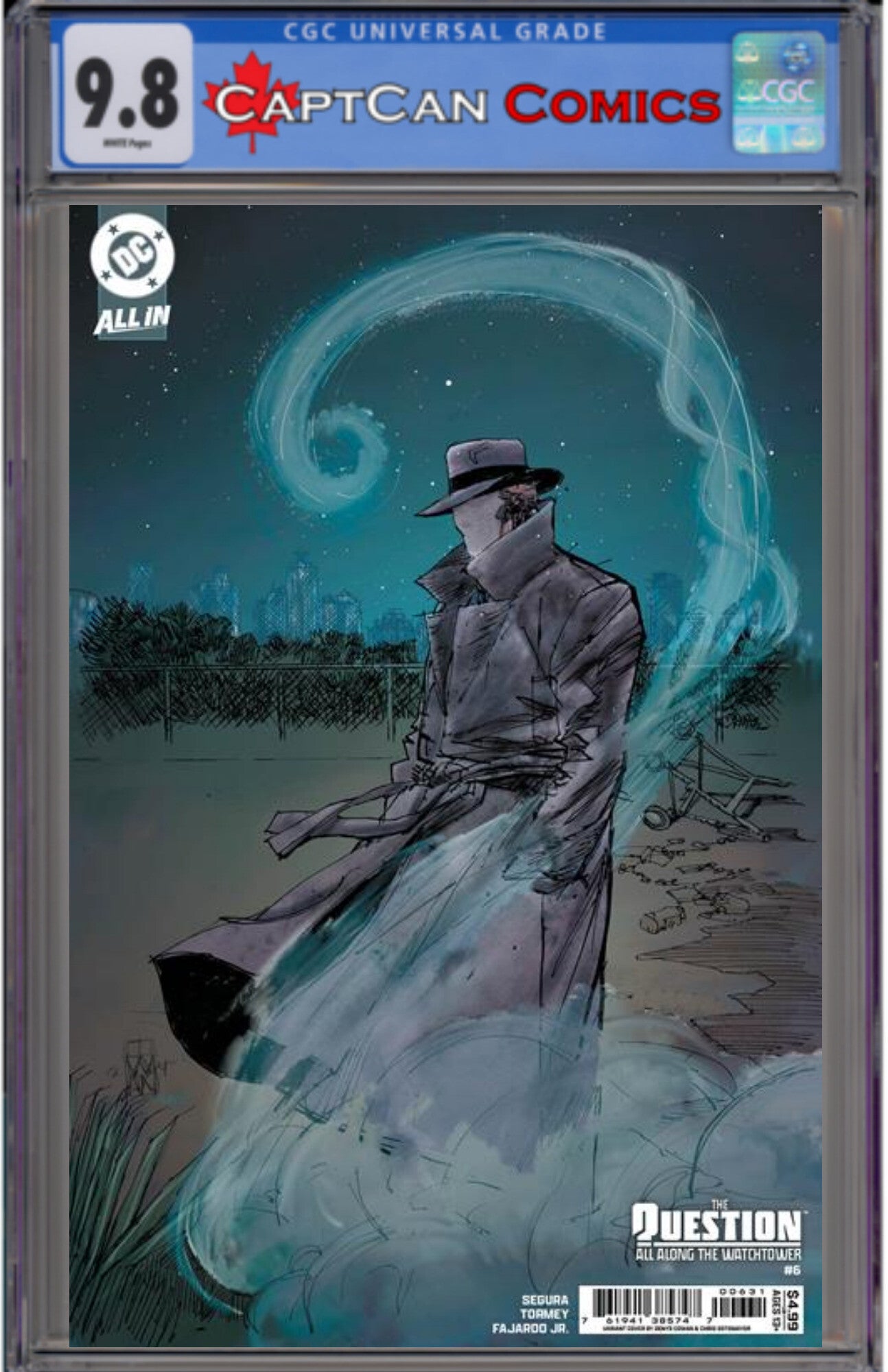 QUESTION ALL ALONG THE WATCHTOWER #6 (OF 6) CVR C DENYS COWAN CARD STOCK VAR