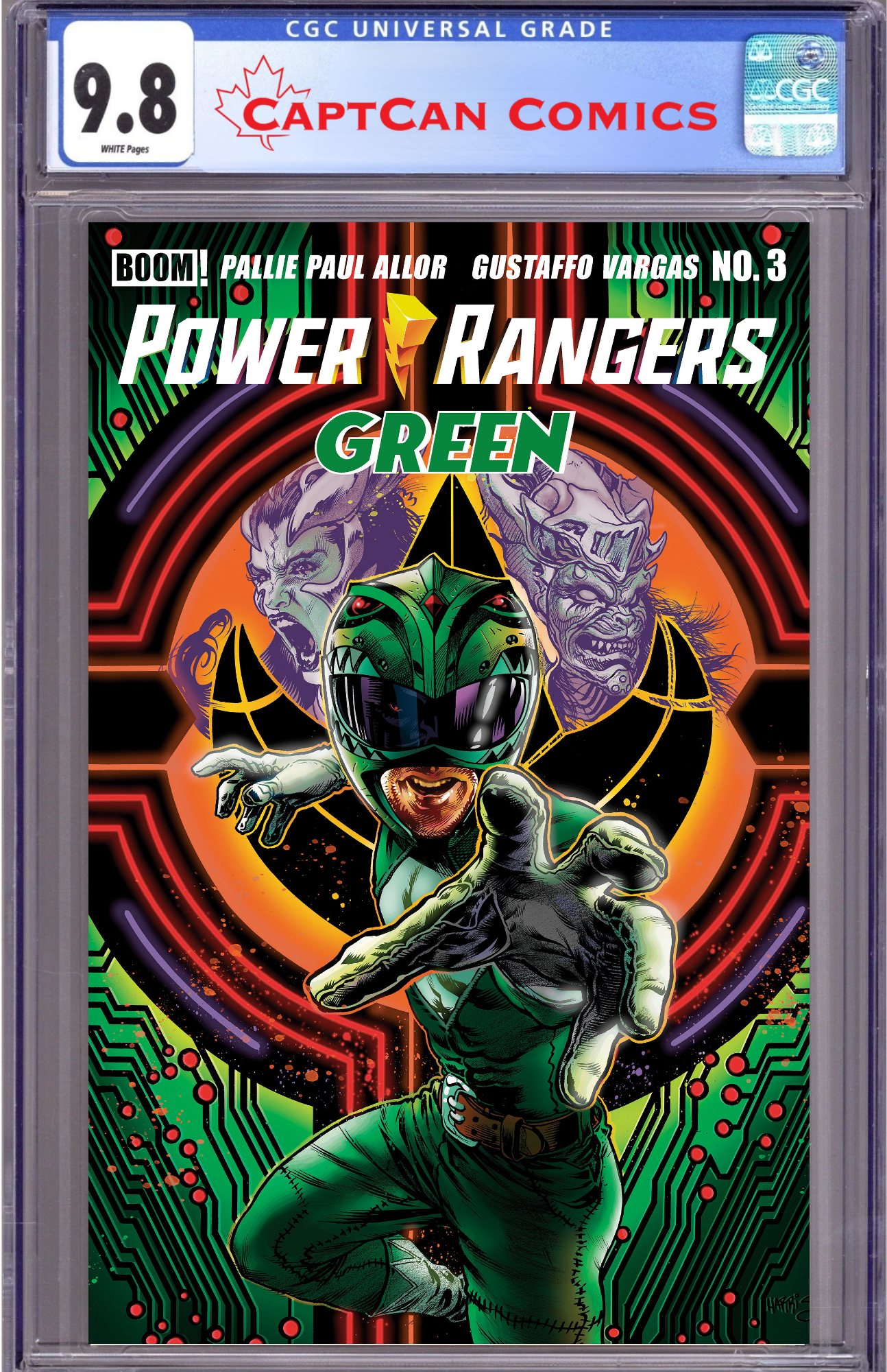 POWER RANGERS GREEN #3 A MAIN (DRESSED, HARRIS)