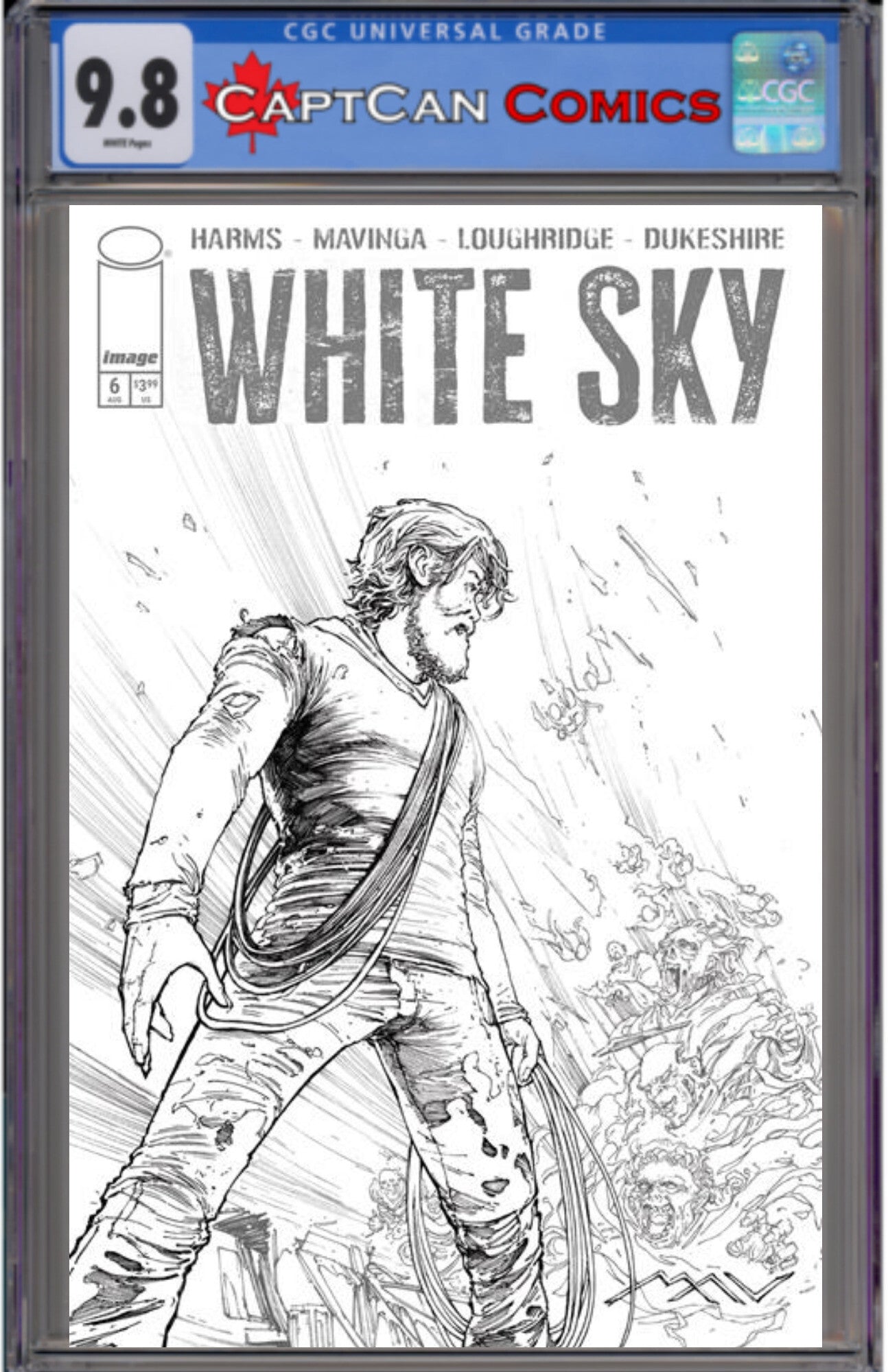 WHITE SKY #6 CVR C JP MAVINGA B&W VAR (MR)