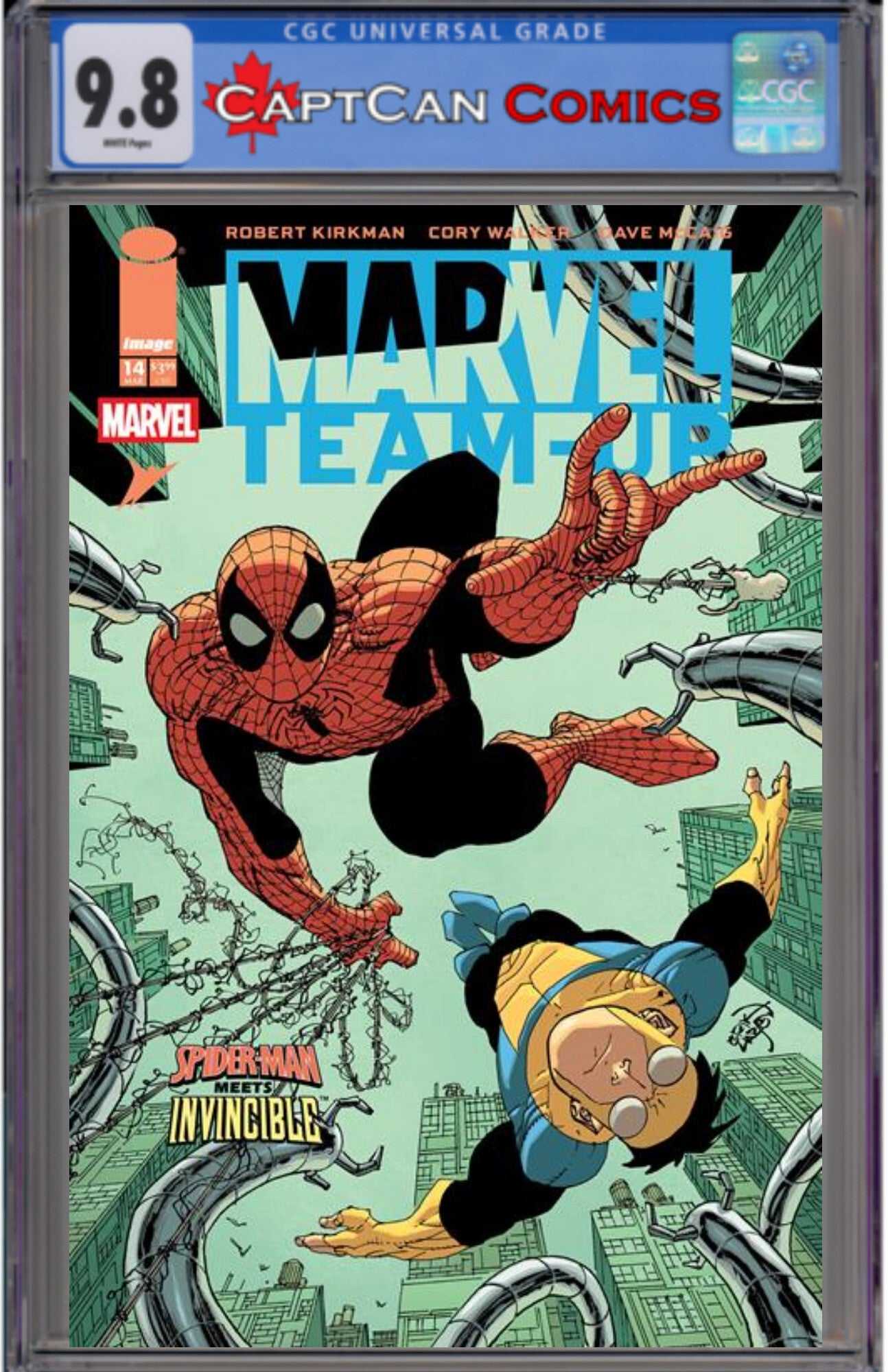 MARVEL TEAMUP #14 FACSIMILE EDITION CVR C ERIK LARSEN & DAVE MCCAIG VAR