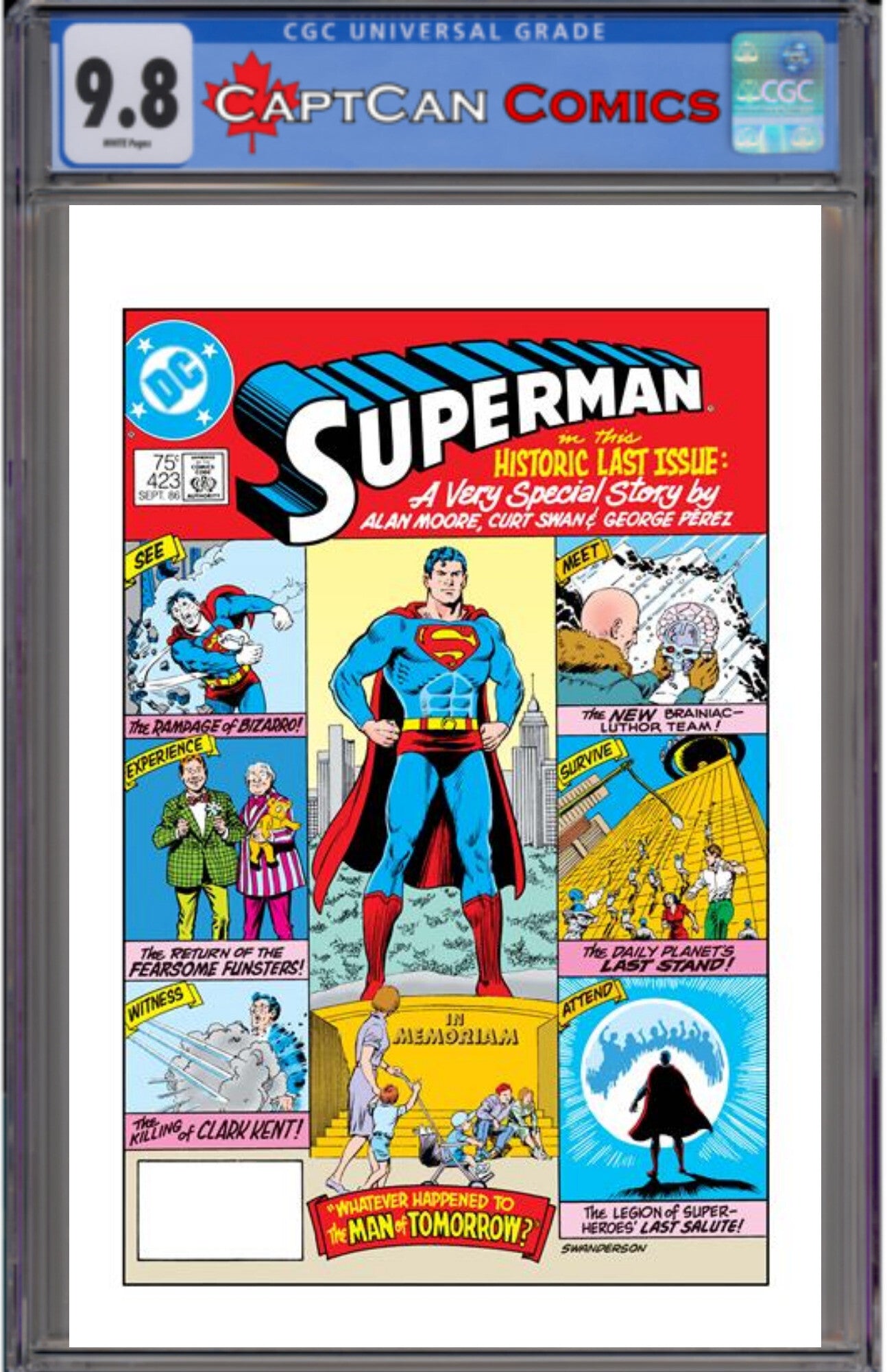 SUPERMAN #423 FACSIMILE EDITION CVR A CURT SWAN (WHATEVER HAPPENED TO THE MAN OF TOMORROW PART 1 OF 2)