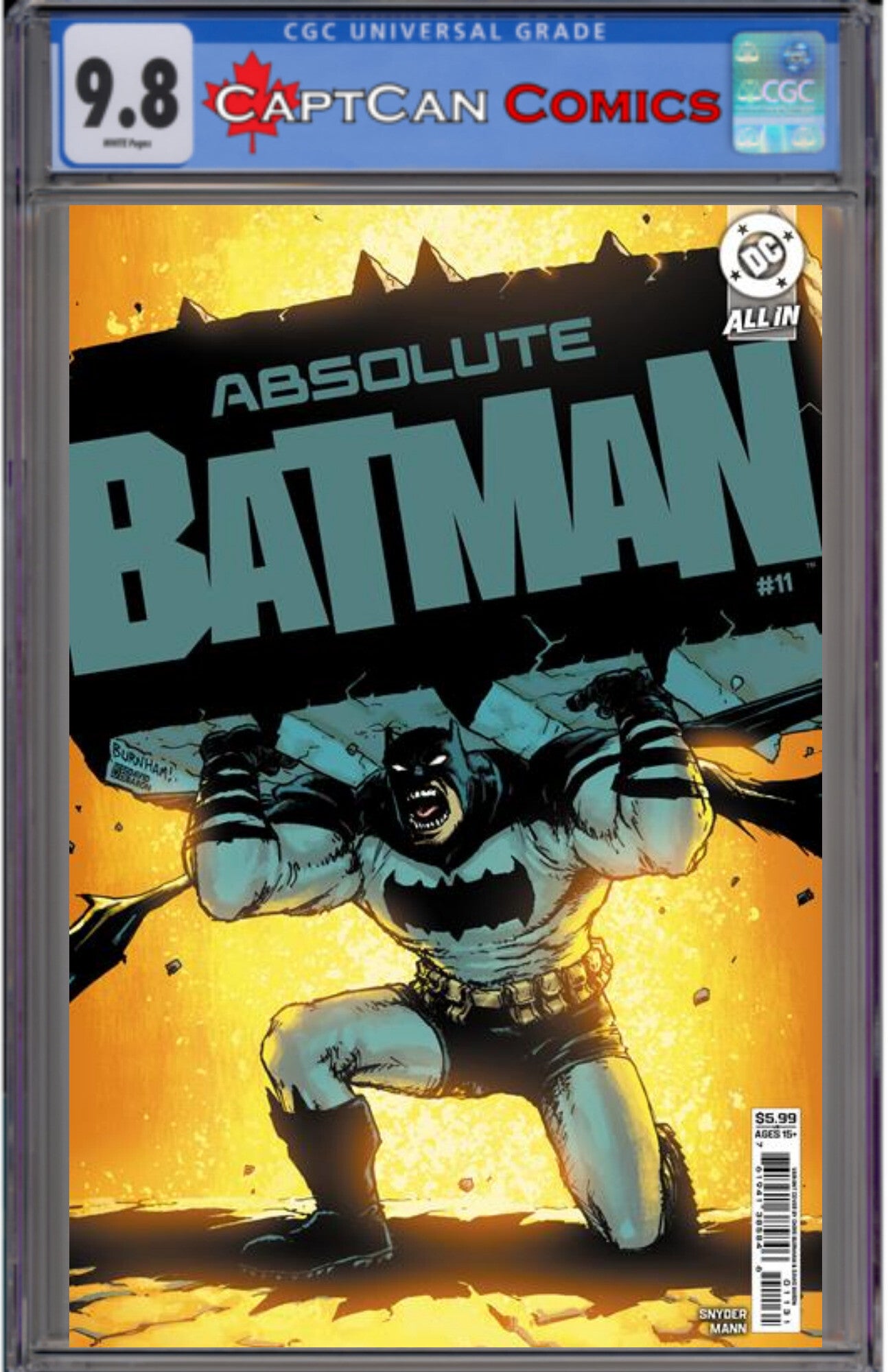 ABSOLUTE BATMAN #11 CVR C CHRIS BURNHAM CARD STOCK VAR