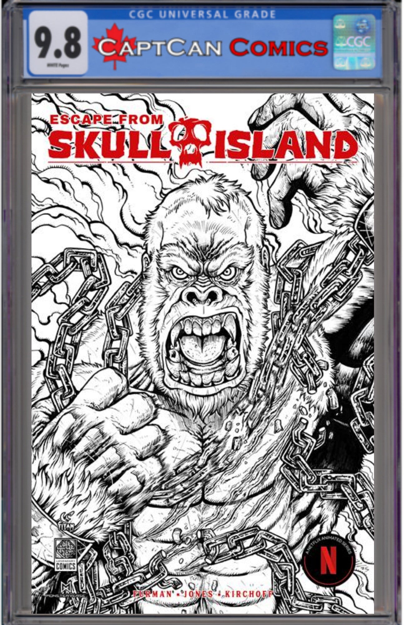 ESCAPE FROM SKULL ISLAND #1 (OF 4) CVR H MARIA WOLF BW VAR