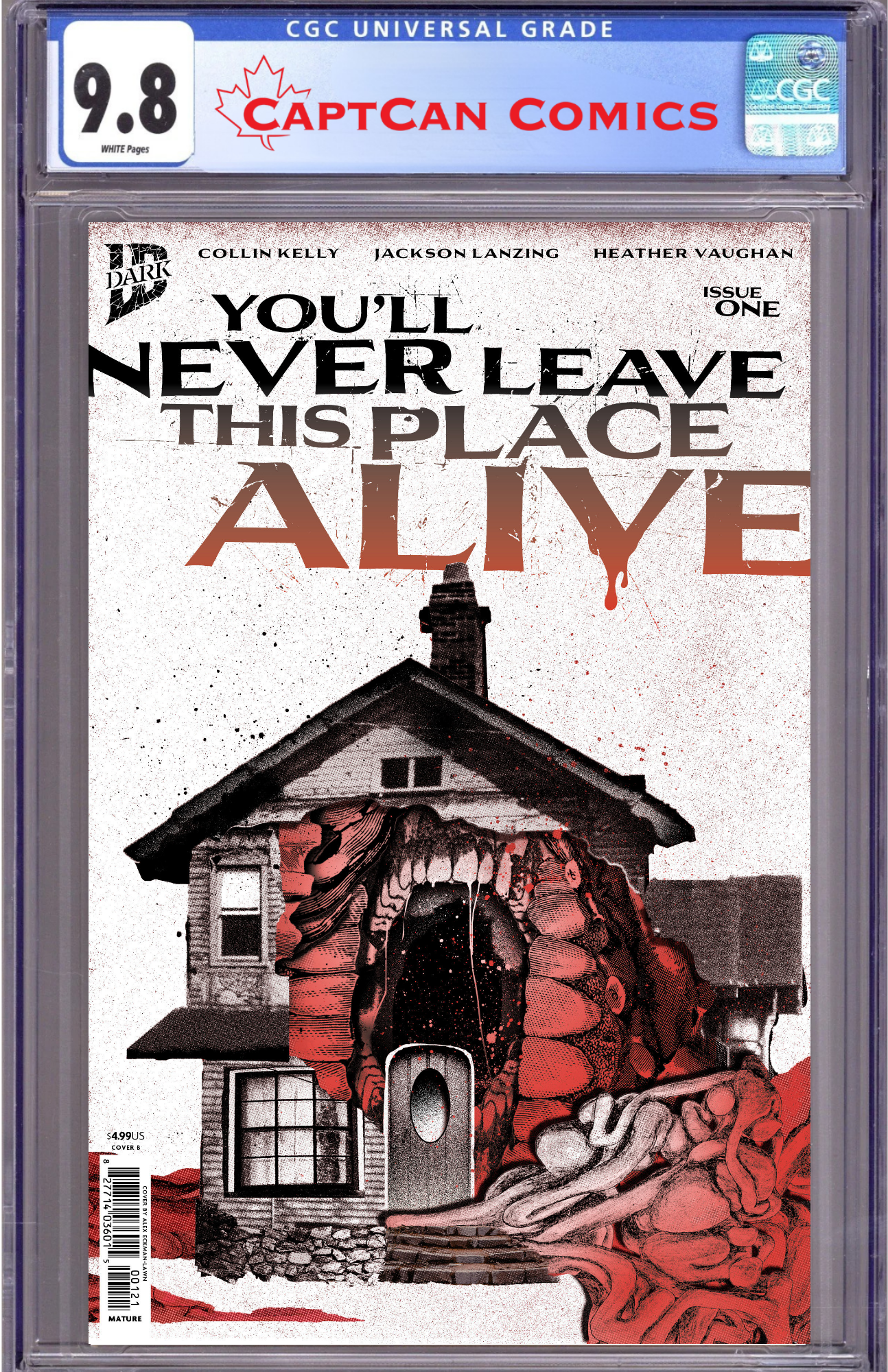 YOU'LL NEVER LEAVE THIS PLACE ALIVE #1 VARIANT B (ECKMAN-LAWN COVER SET)